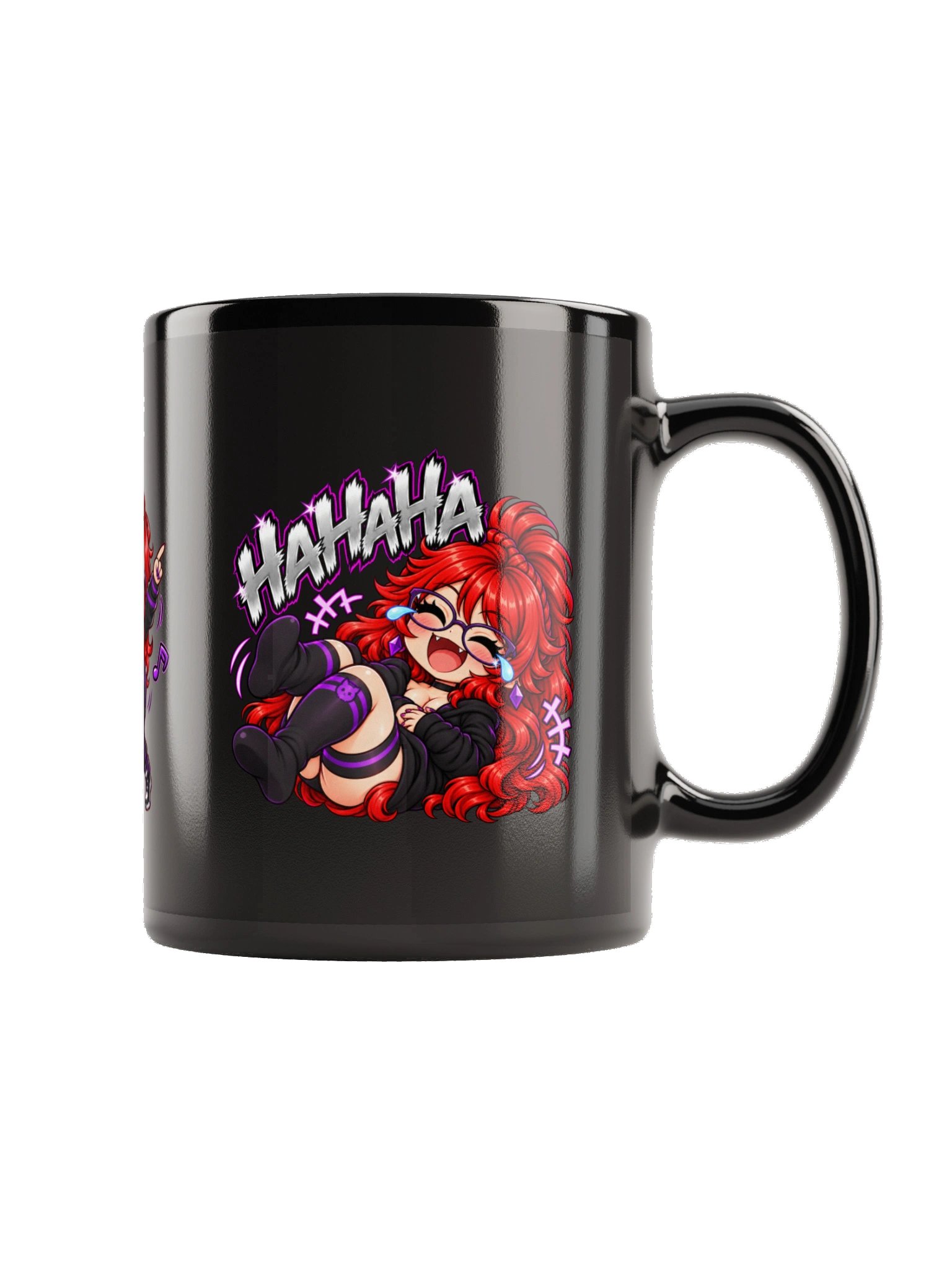 MsPhee Chibi Trio Black Glossy Mug product image (5)