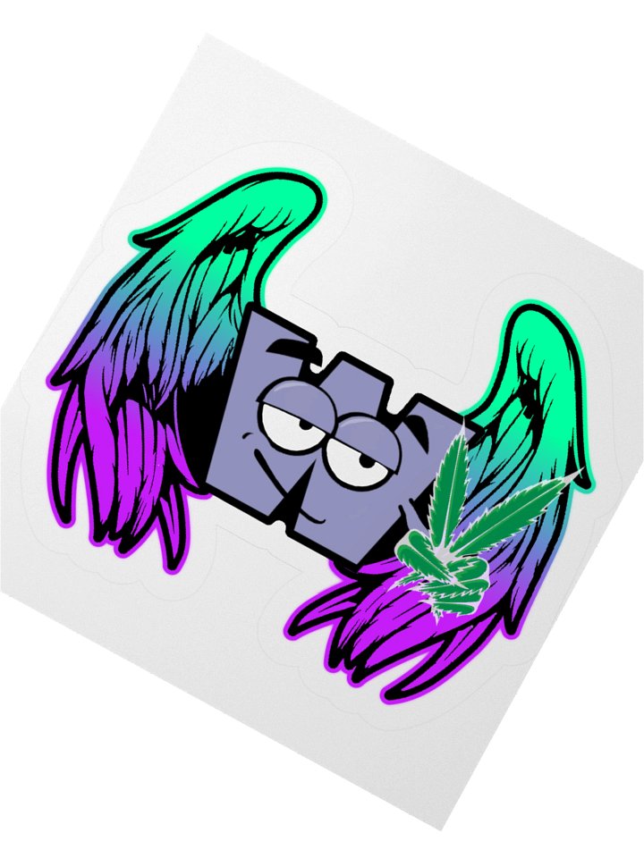 Whimsical W Peace Sign Sticker product image (6)