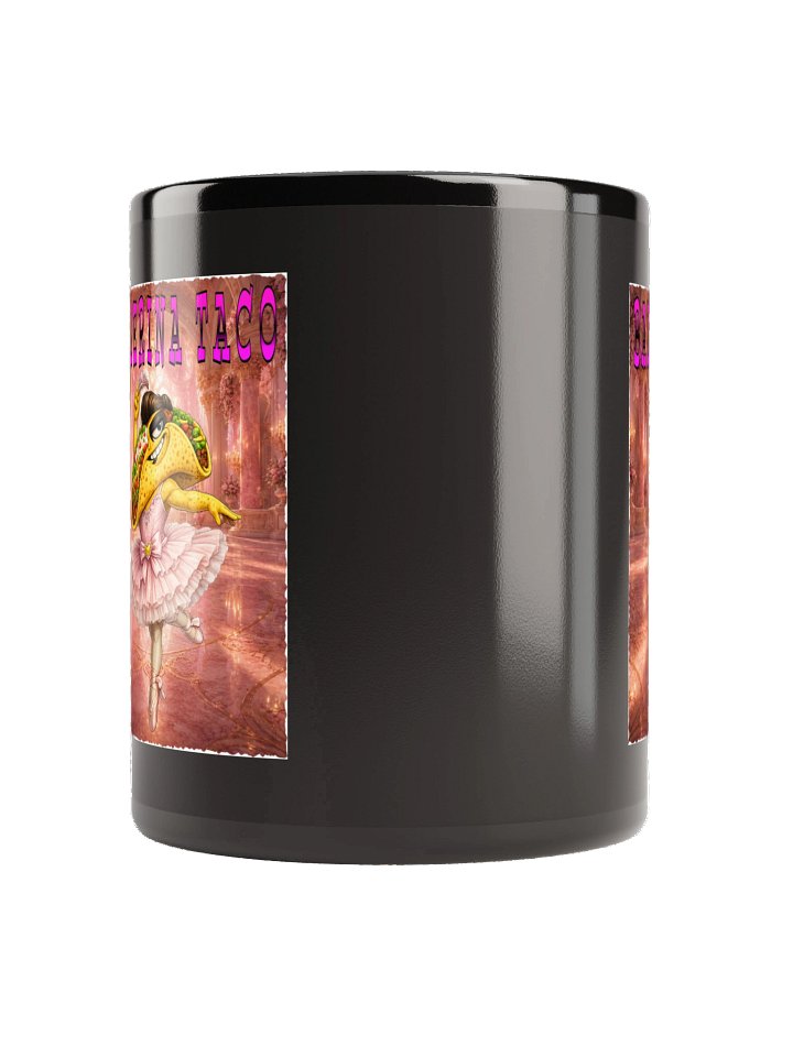 Ballerina Taco Black Mug product image (4)