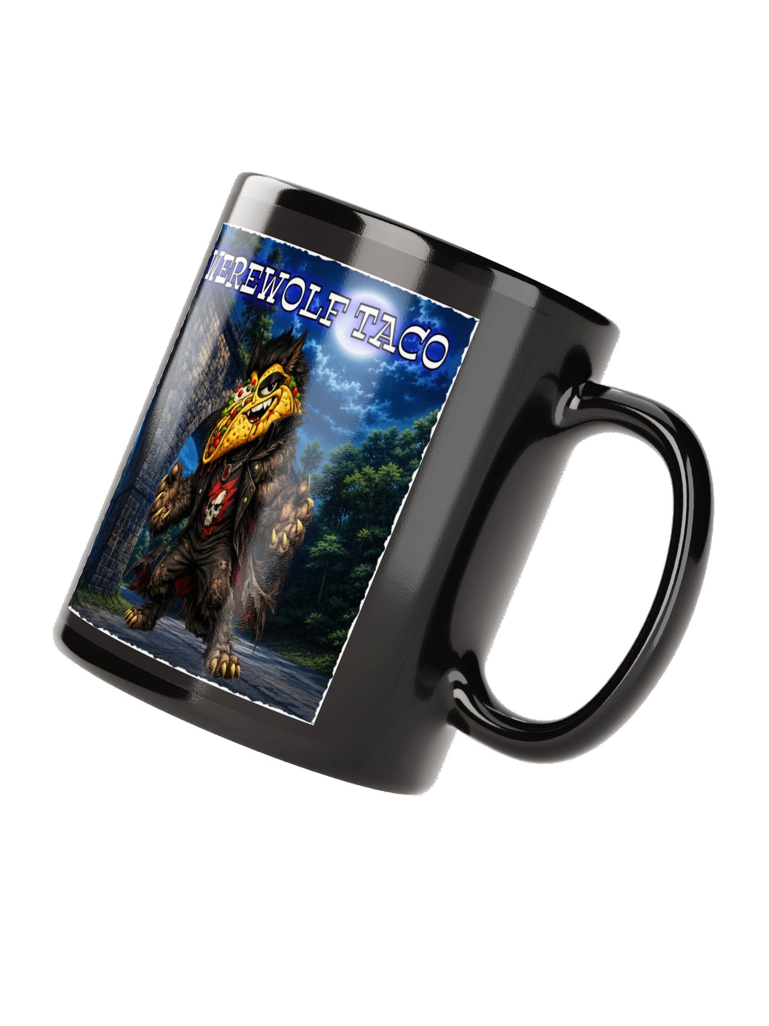 Werewolf Taco Black Glossy Mug - The Taco Family product image (8)