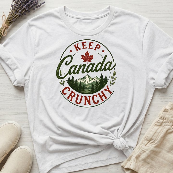 Canada Day: "Keep Canada Crunchy" Organic T-Shirt product image (1)