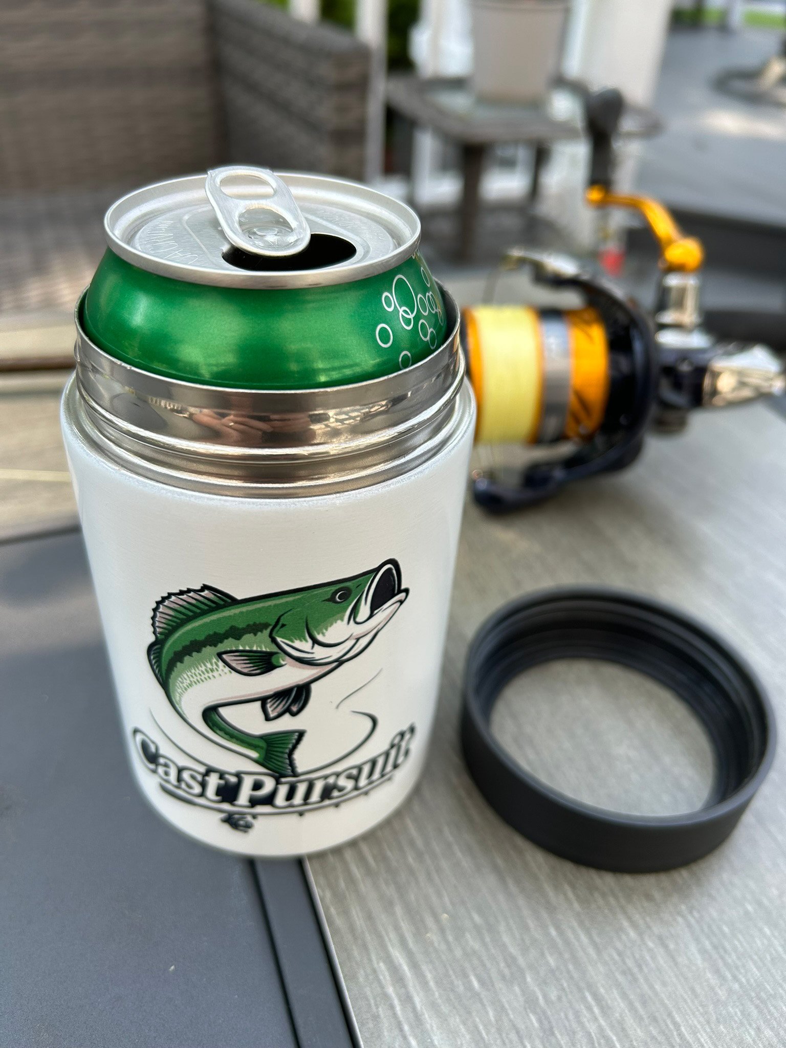Cast Pursuit Koozie for 12 oz cans and bottles - Stainless Steel product image (2)
