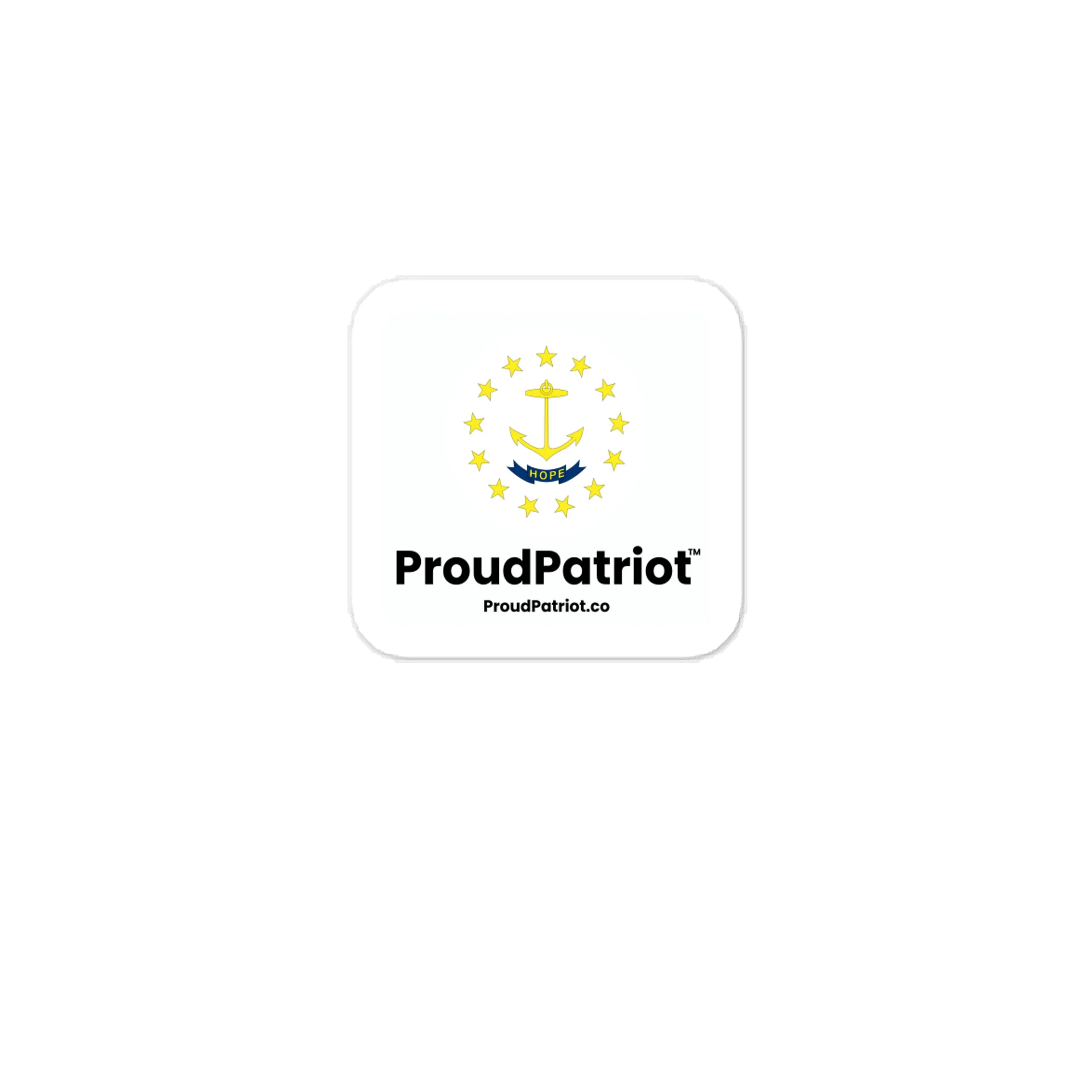 Rhode Island State Flag Vinyl Sticker product image (1)