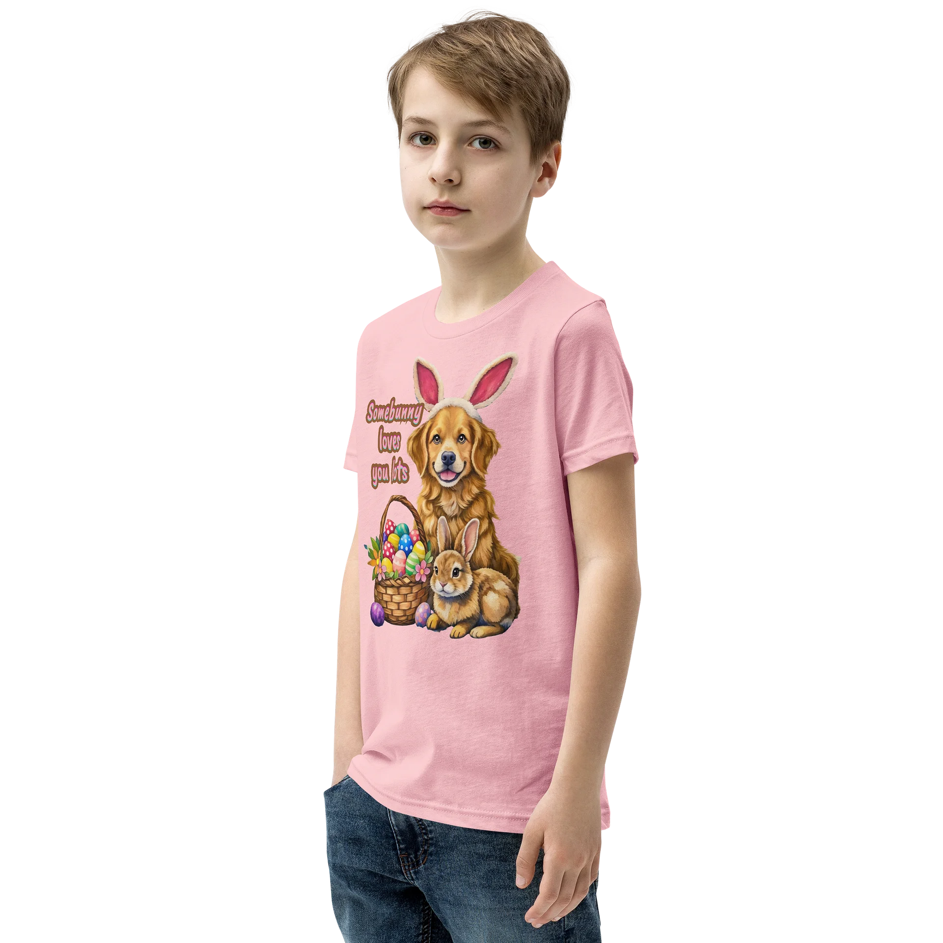Somebunny Loves You Lots Kids Easter Shirt product image (5)