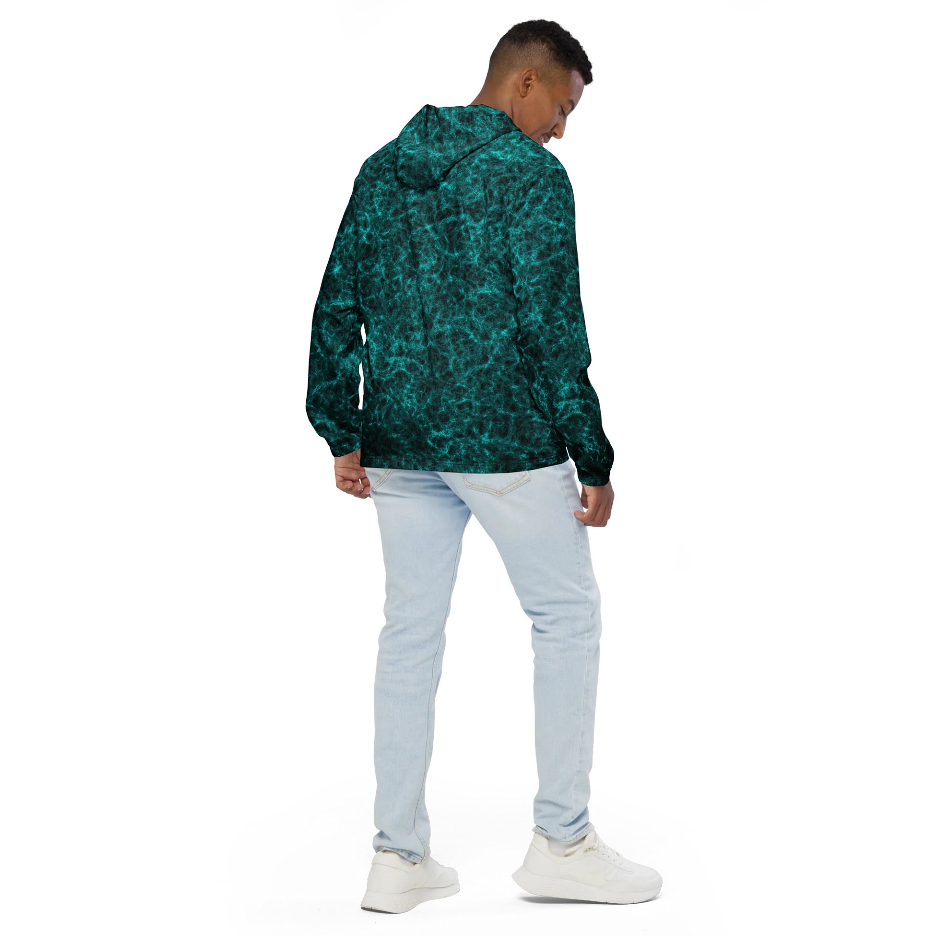 Teal Vortex Windbreaker product image (4)