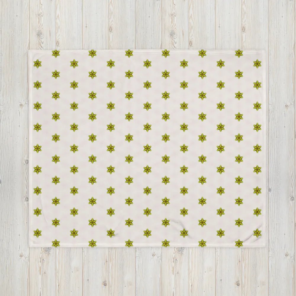 Star Flower Seamless Patterned Throw Blanket product image (7)
