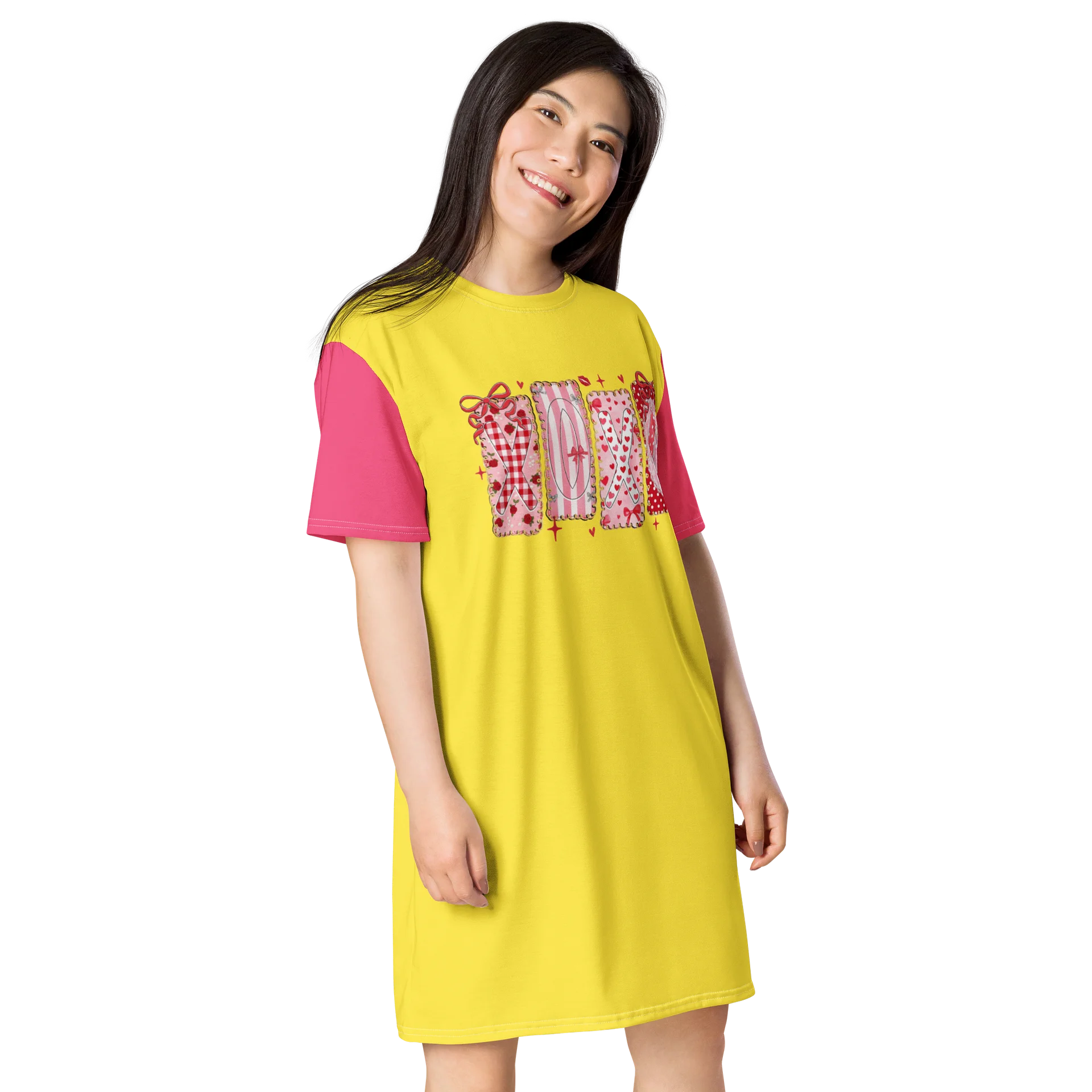 XOXO Colorblock Oversized T-Shirt Dress product image (2)