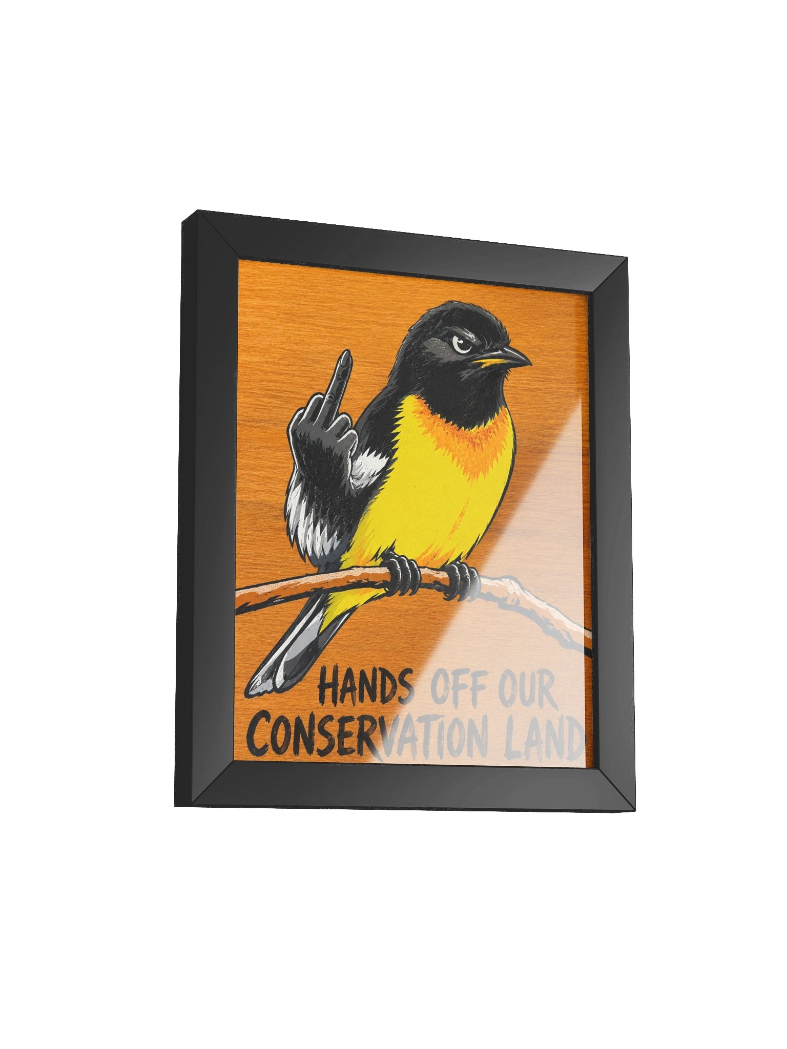 Hands off Framed Print product image (2)