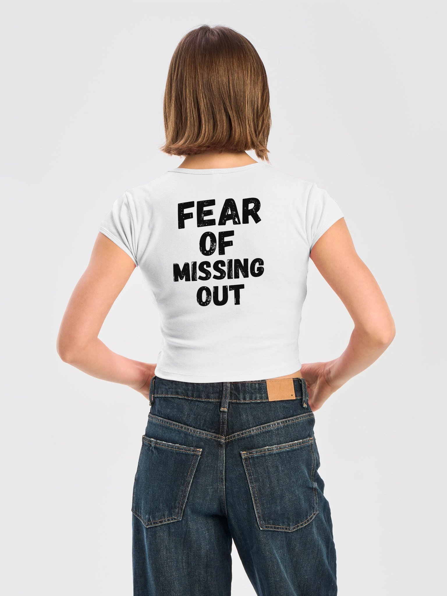 FEAR OF MISSING OUT – Bold Statement Crop Tee product image (2)