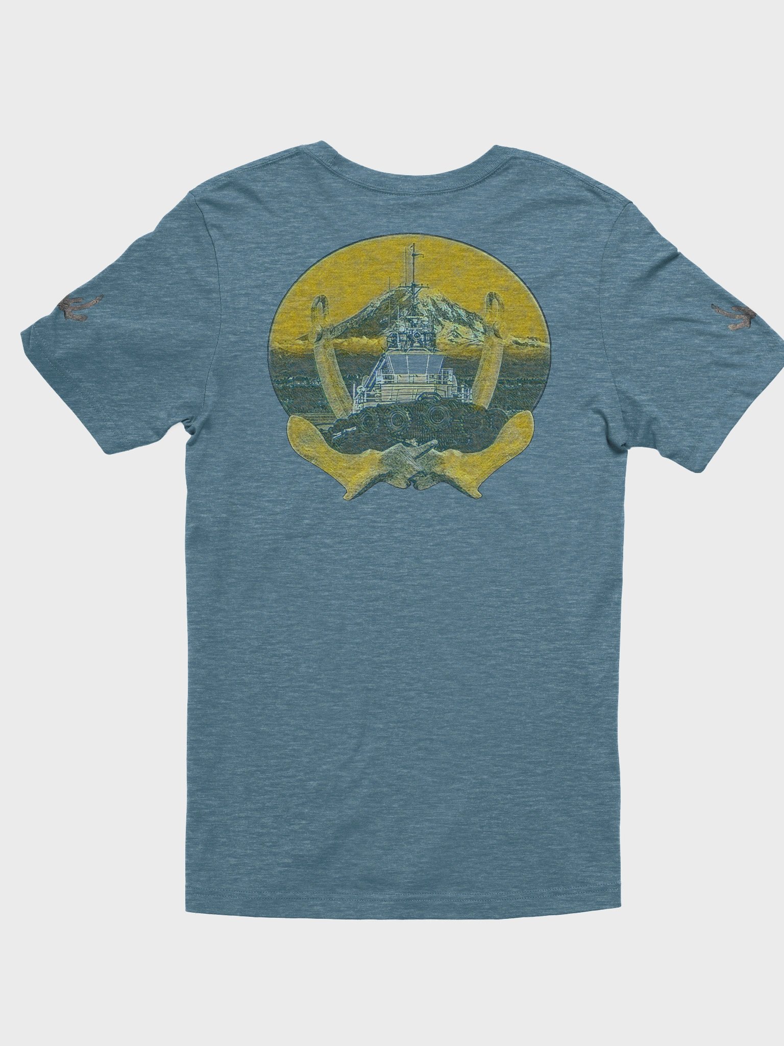 2 Anchor - Yellow Mt. Rainier & Tug Marshall Foss – Vigilant Marine Workwear | Twin Anchor Apparel Sternwatch Tee Line product image (3)