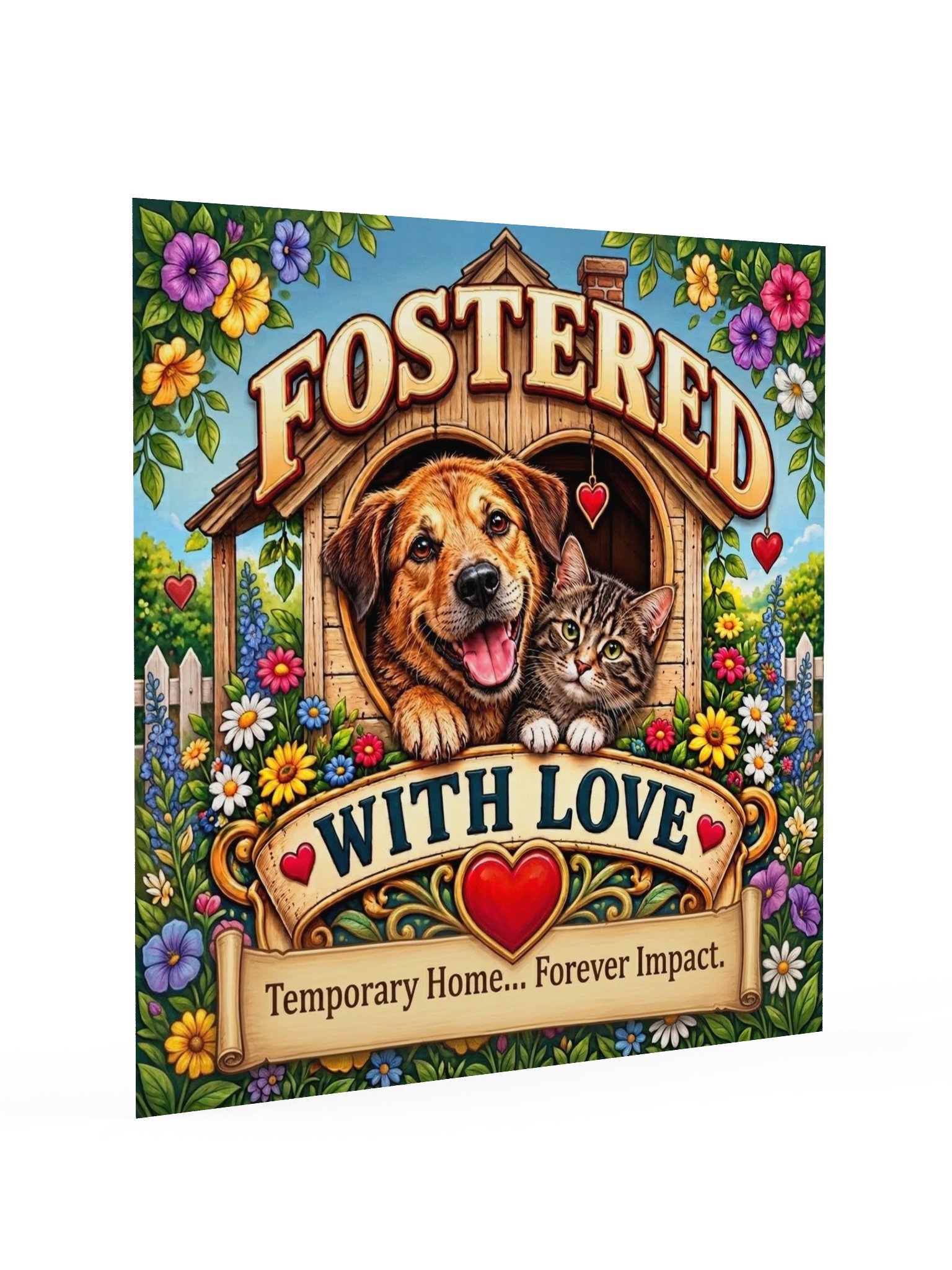 Fostered With Love Pet Poster product image (2)
