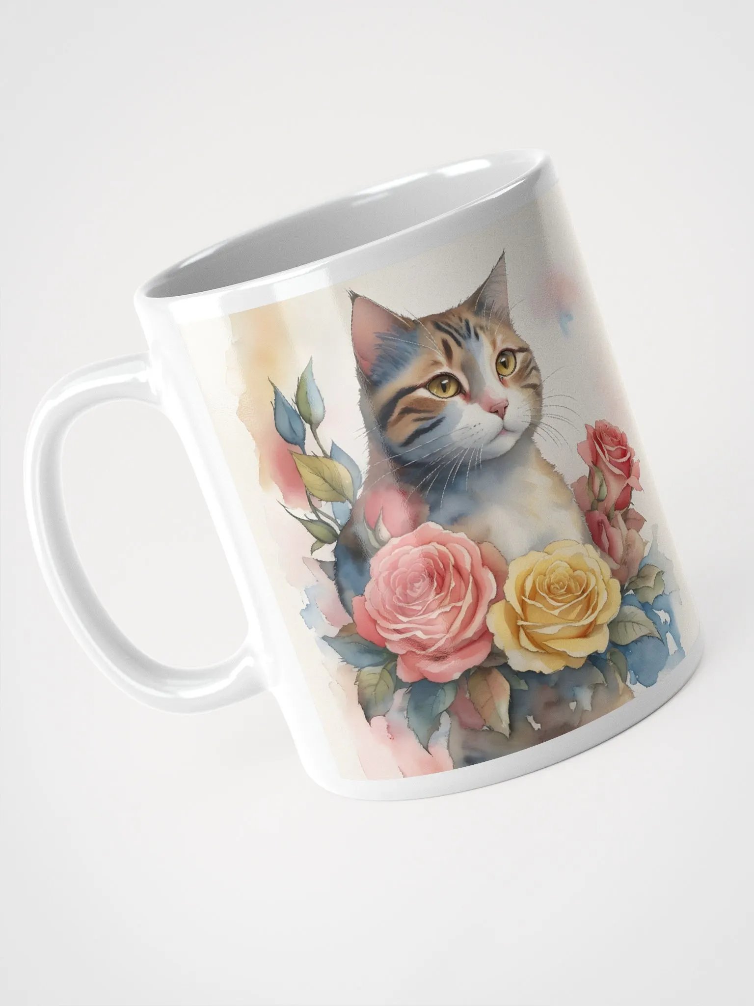 Floral Feline Watercolor Mug product image (6)