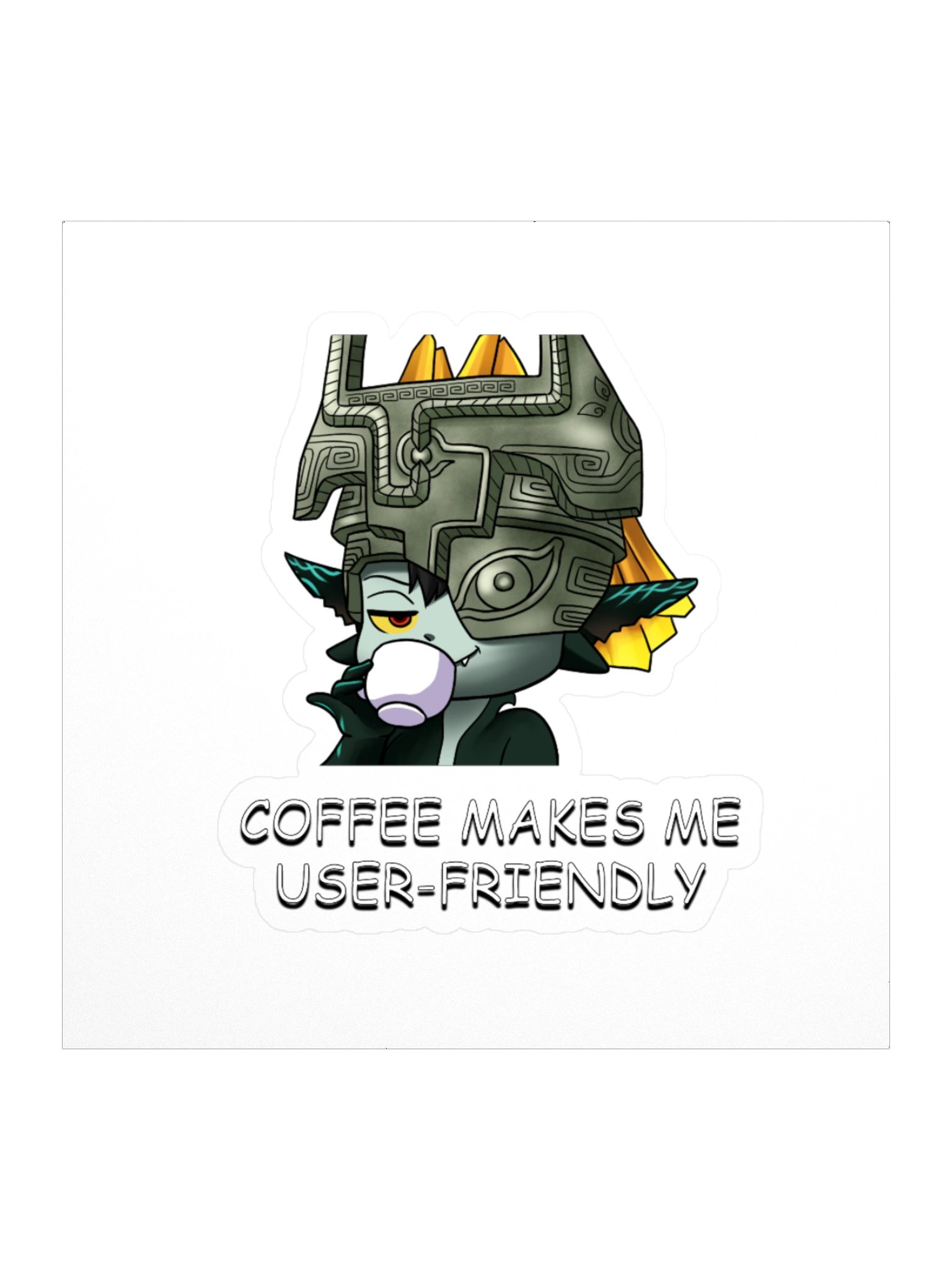 Coffee Makes Me User Friendly Sticker product image (1)