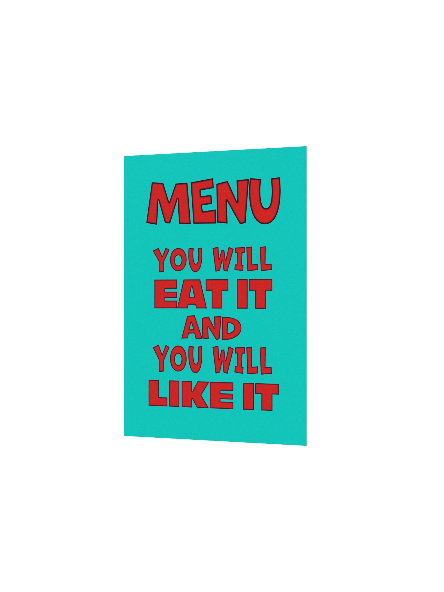 Menu, You Will Eat It Poster product image (12)