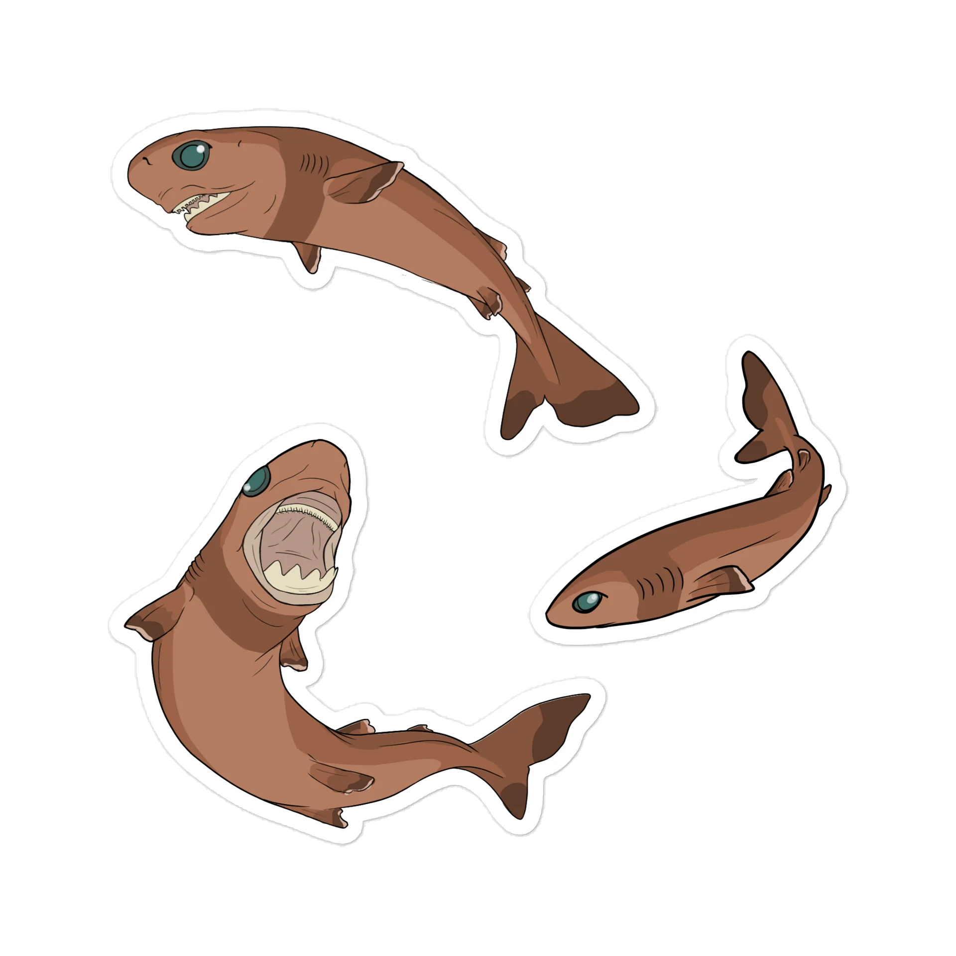 Cookiecutter shark Stickers product image (1)