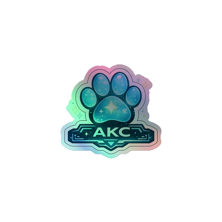 • AKC // Emblem Paw Print Sticker — Holographic | Glimmerkit Series product image (1)