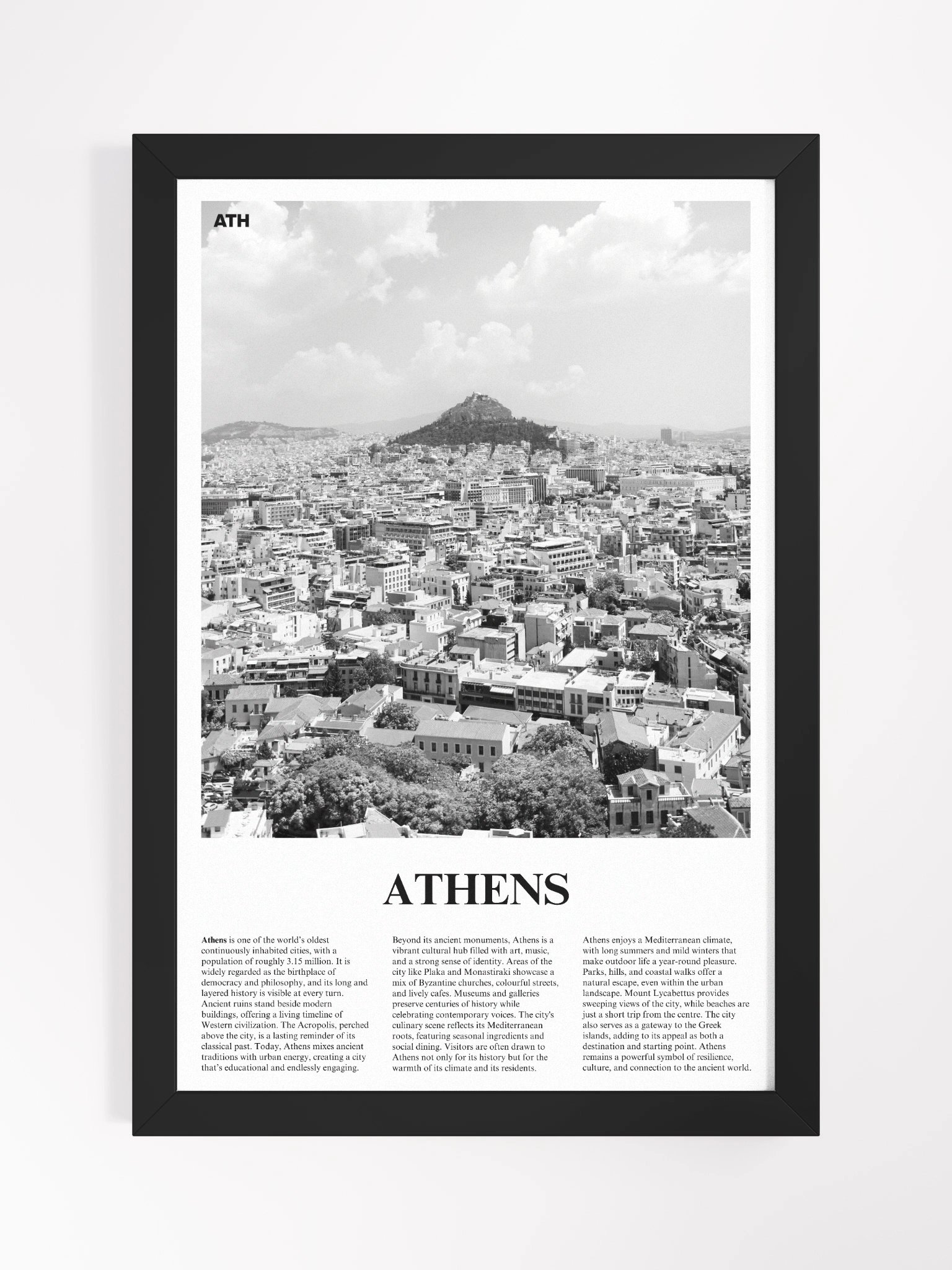 Athens 02 Newspaper Poster | Framed product image (5)