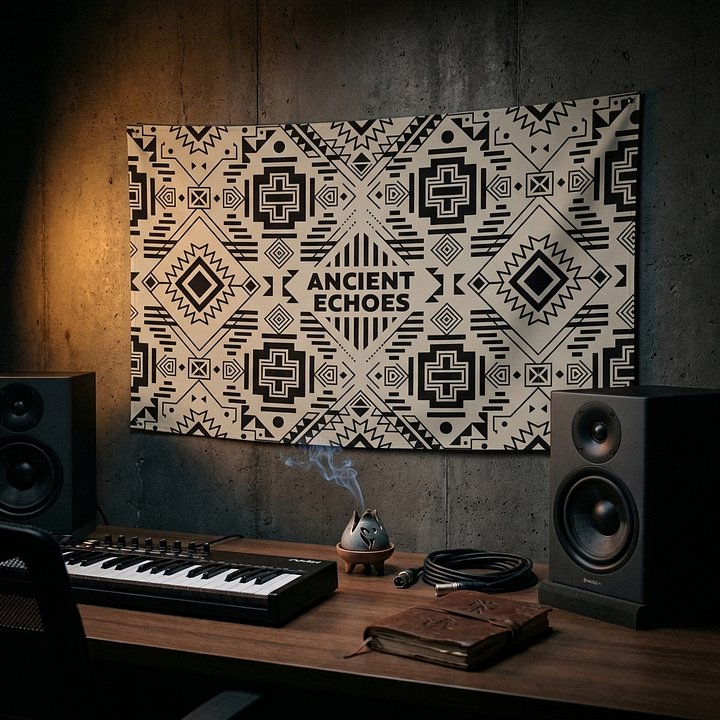 Aztec Ritual Flag — Ancient Geometry 02 product image (1)