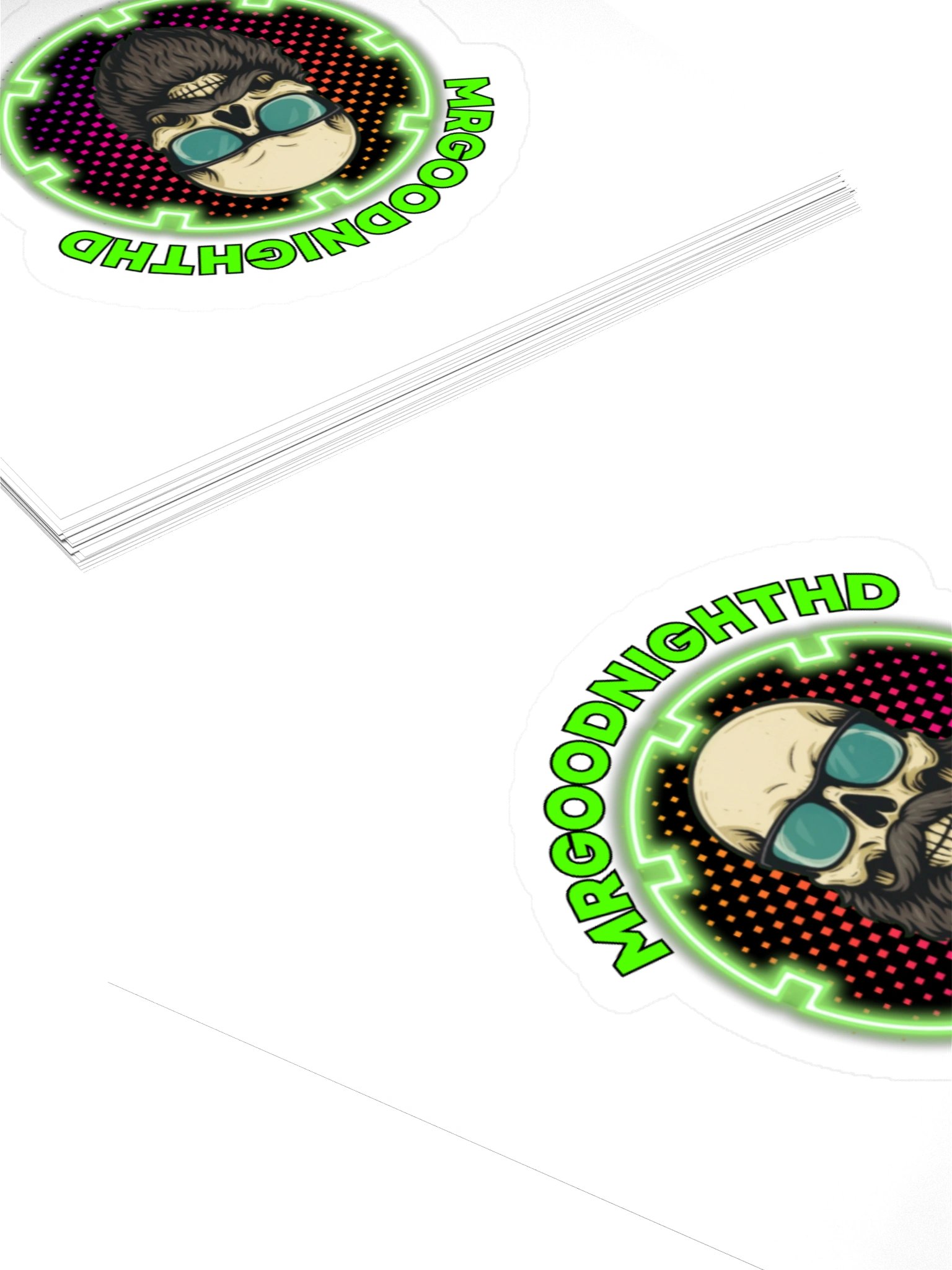Official MRGOODNIGHTHD Skull Logo Vinyl Sticker / Decal product image (10)
