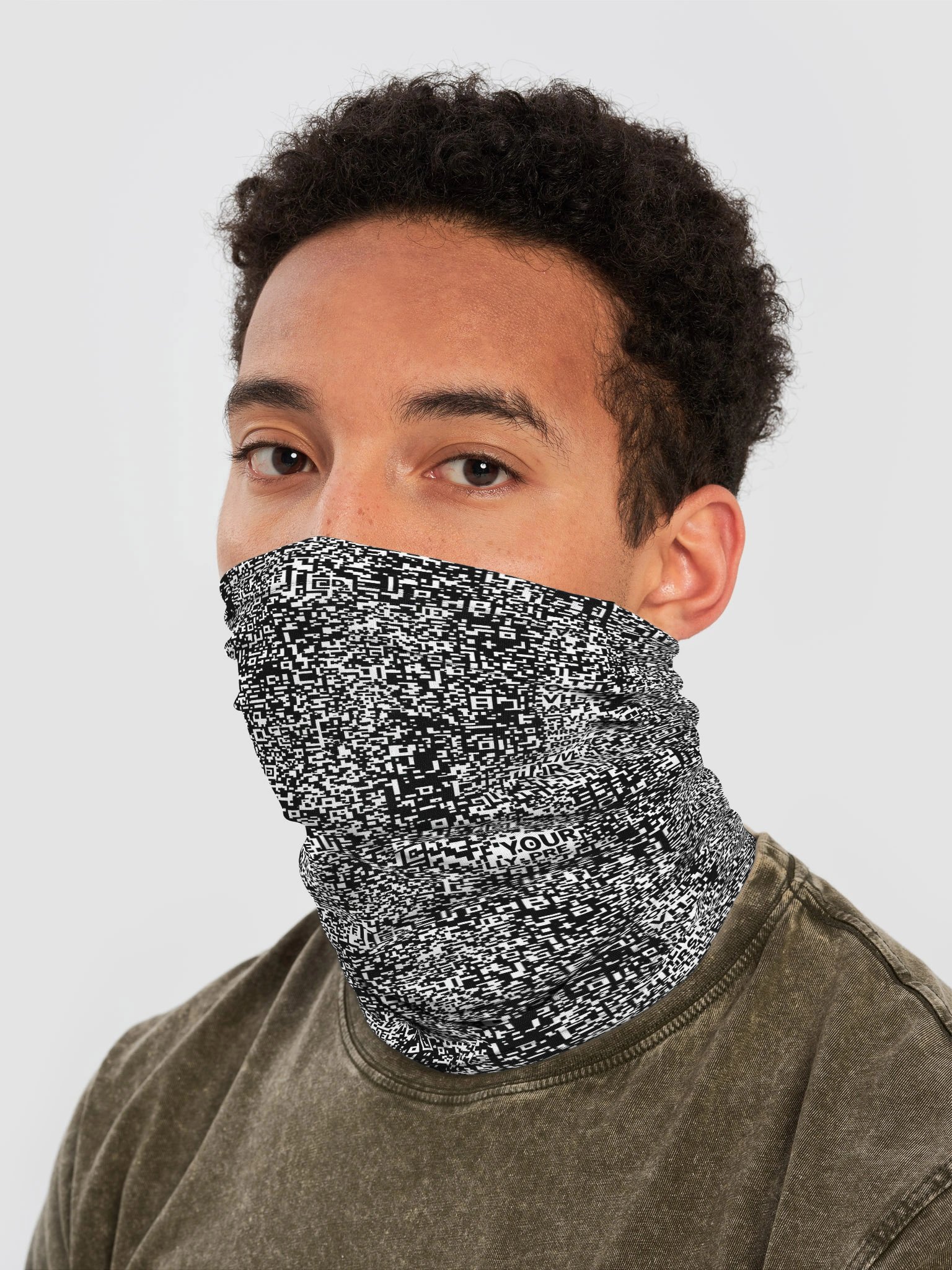 Anti Surveillance Mask QR Code AI Design product image (2)