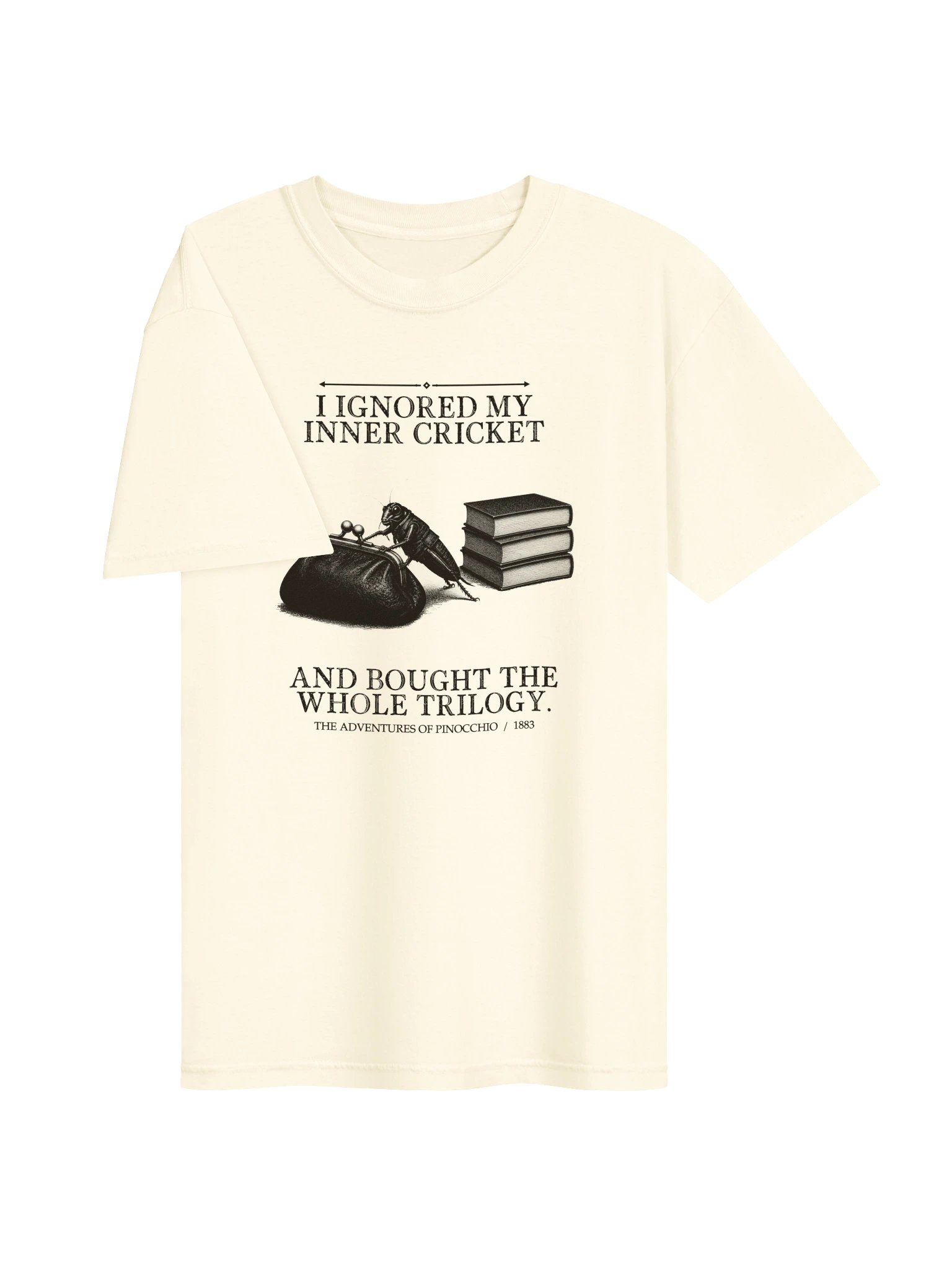 Ignored Inner Cricket Bought Whole Trilogy -- The Adventures of Pinocchio Tee (Light) product image (9)