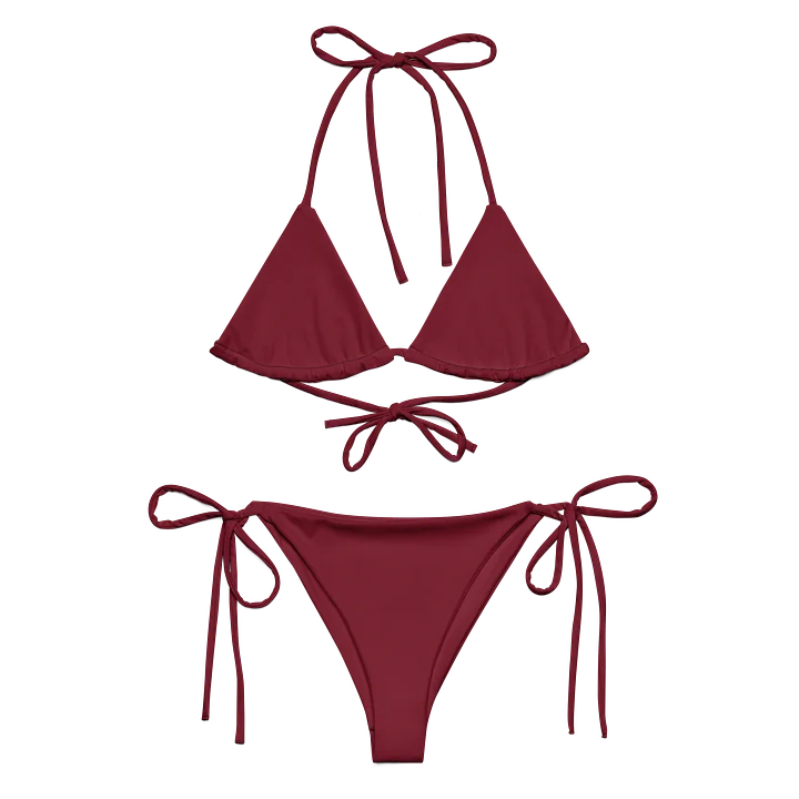 Maroon Muse Recycled String Bikini Set product image (2)