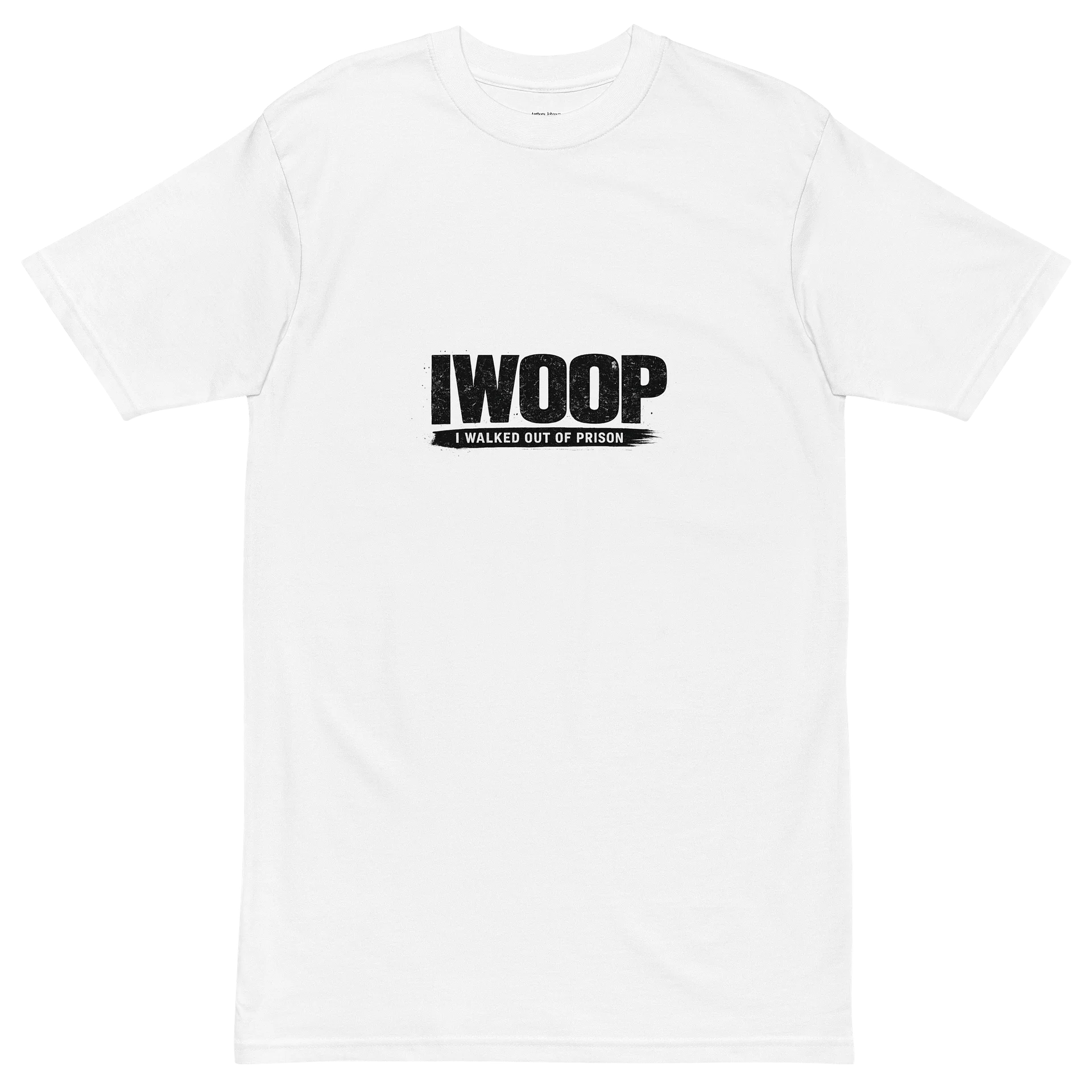 IWOOP White Freedom Edition – I Walked Outta Prison Tee product image (2)