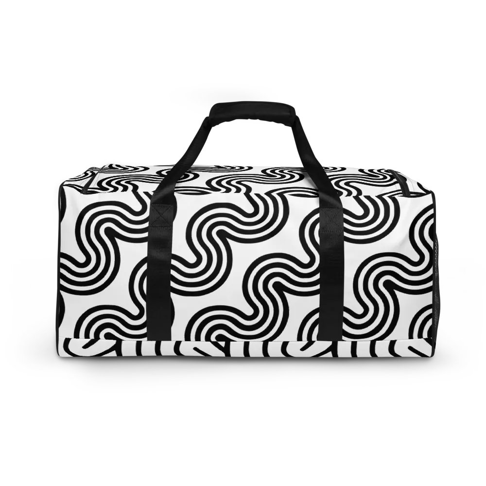Monochrome Waves Duffel Bag product image (8)