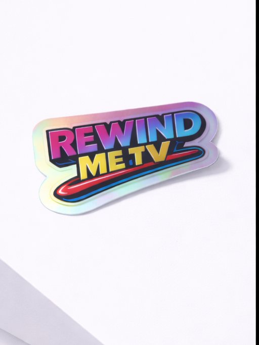 REWIND ME TV HOLOGRAM Sticker Sheet product image (1)