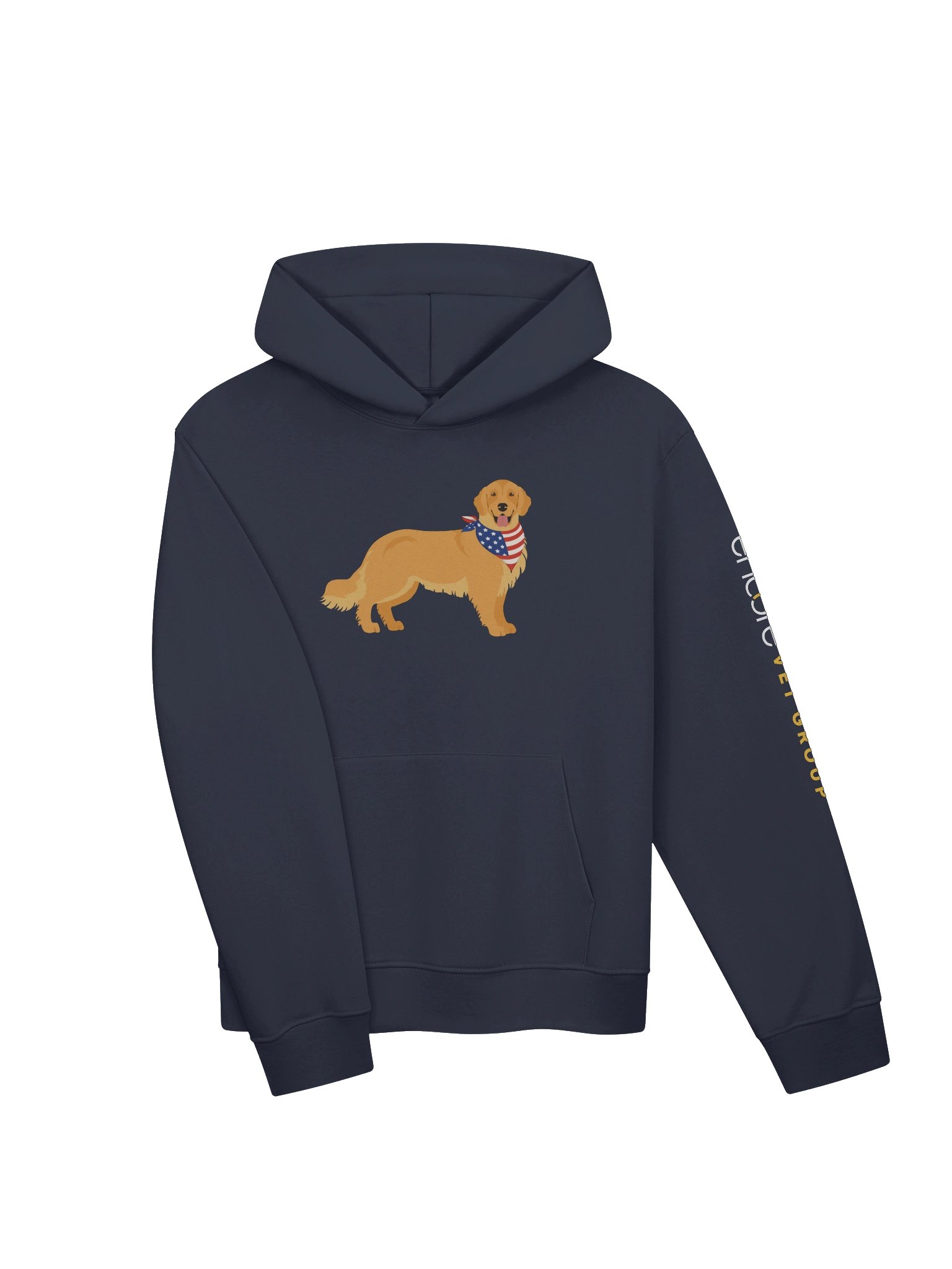 Patriotic Golden Retriever Oversized Hoodie product image (3)