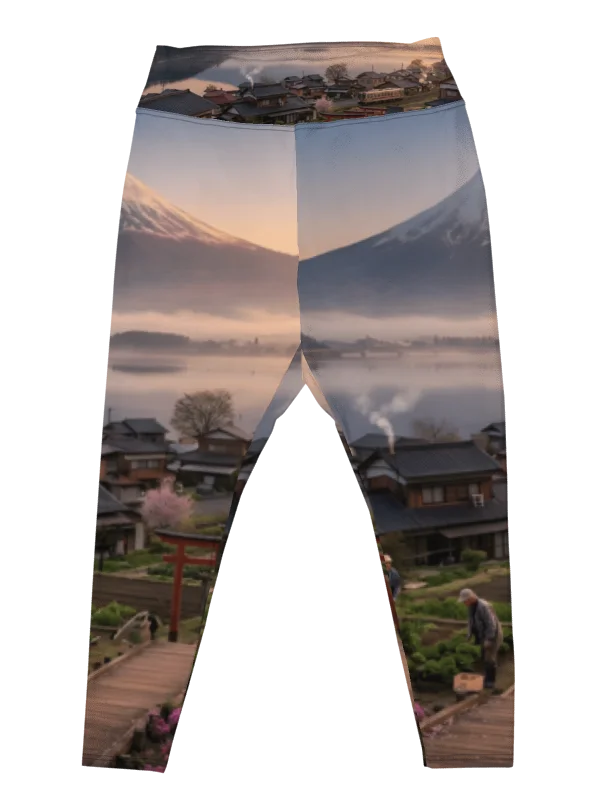 Mount Fuji Plus Size Leggings | Size-Inclusive Activewear product image (1)