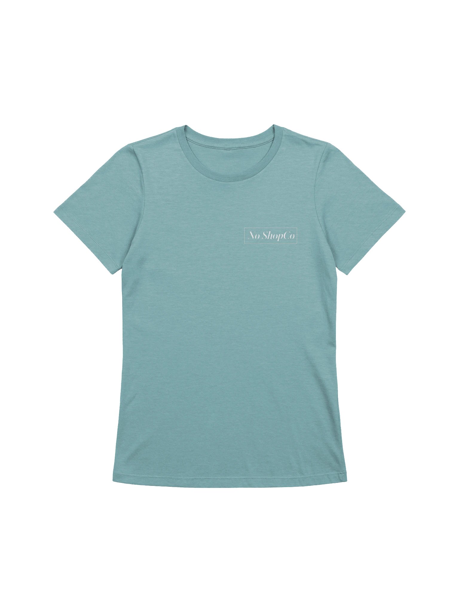No ShopCo Women's Heather Blue Lagoon Tee - White Artwork product image (1)
