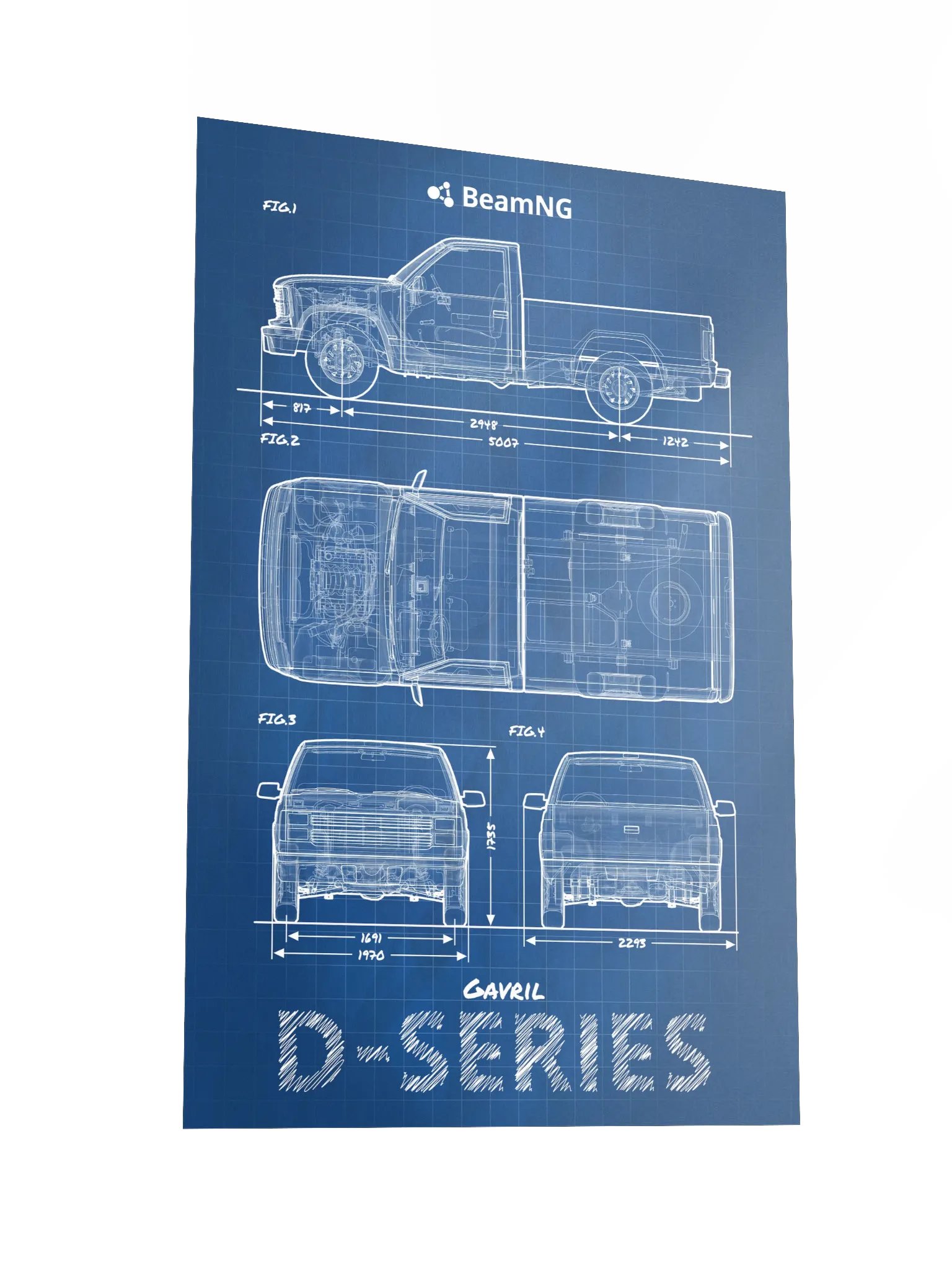 Gavril D-Series Blueprint Poster product image (4)