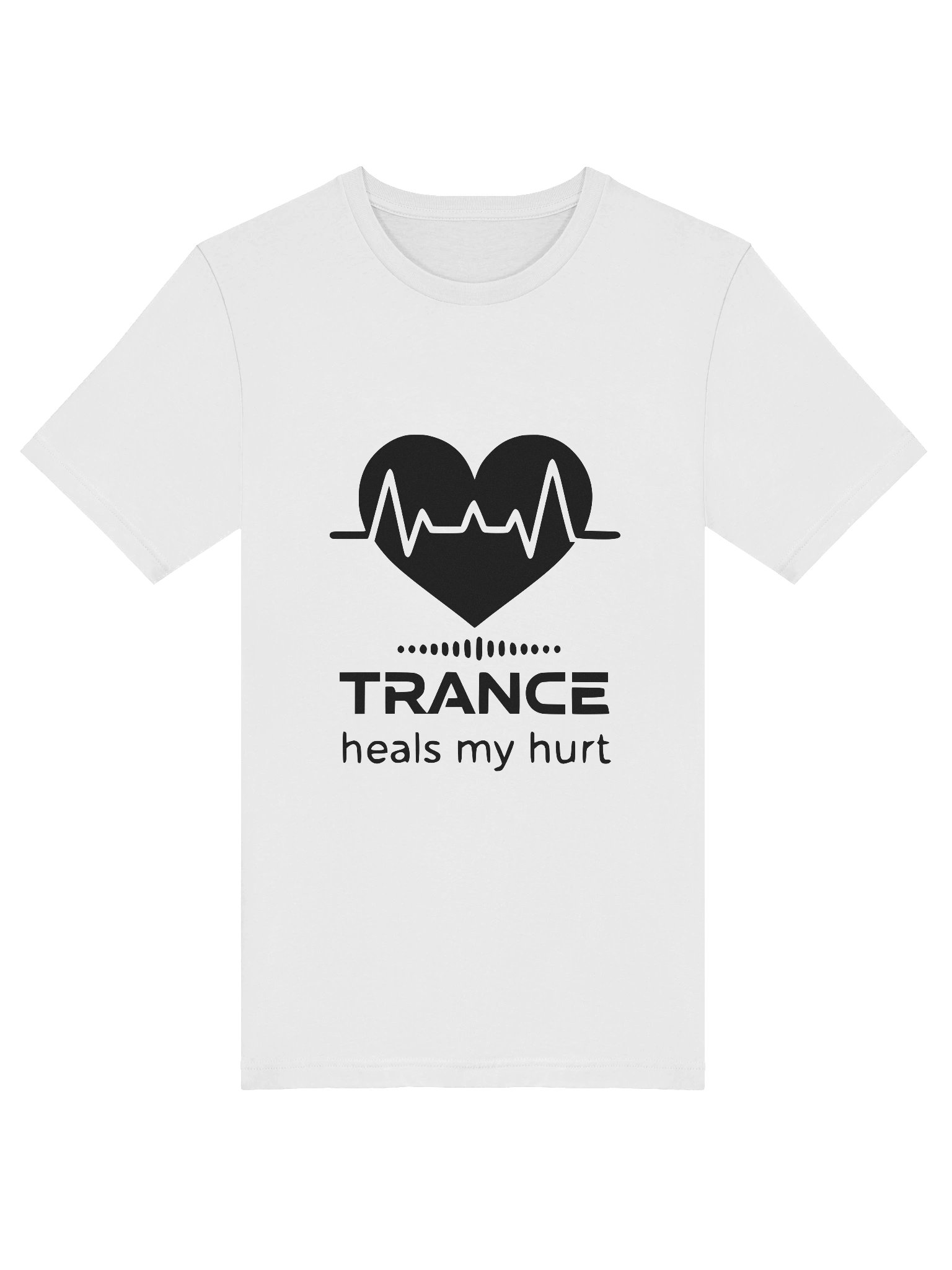 Trance heals my hurt color Black Logo product image (5)