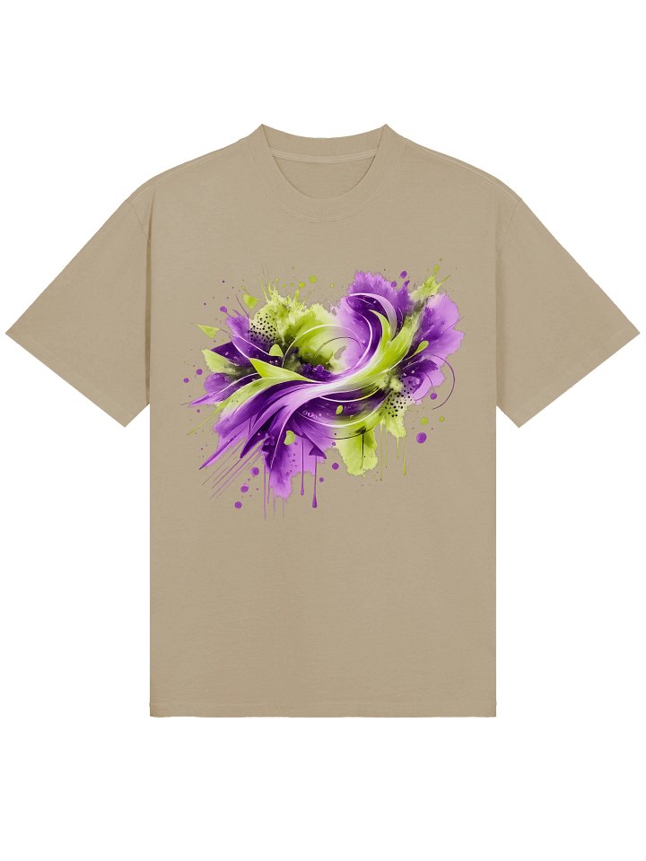 Women’s Holi 2026 T-Shirt - Lime & Purple Festival Tee product image (1)