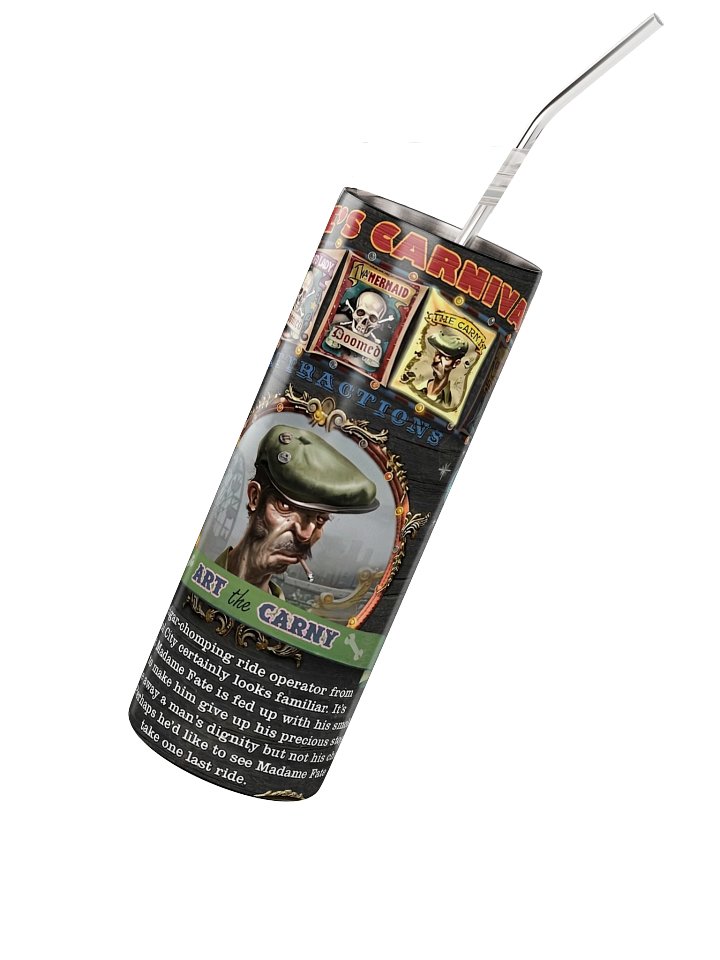Mystery Case Files: Madame Fate - Art the Carny Tumbler product image (2)