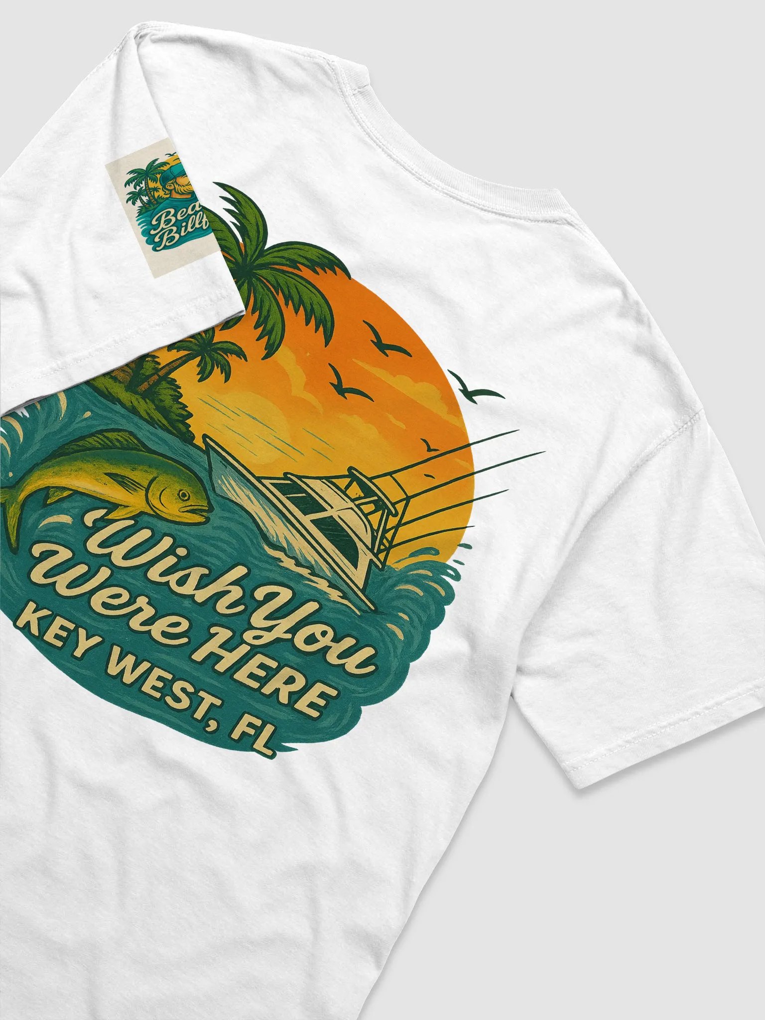 Tropical Sunset Postcard T-Shirt product image (3)