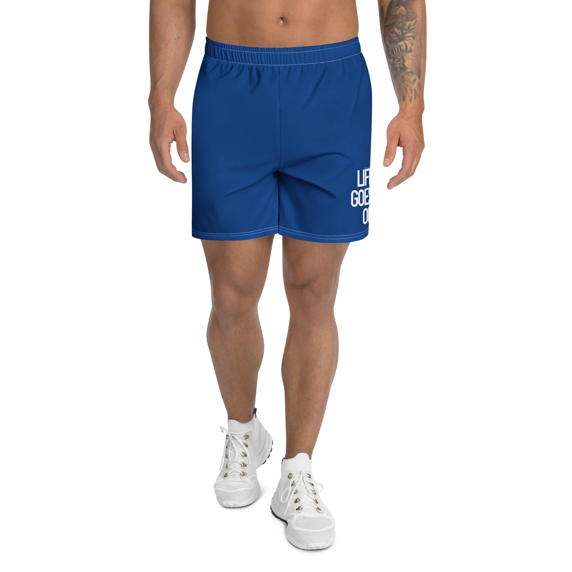 LIFE GOES ON Blue Shorts (Unisex) product image (1)