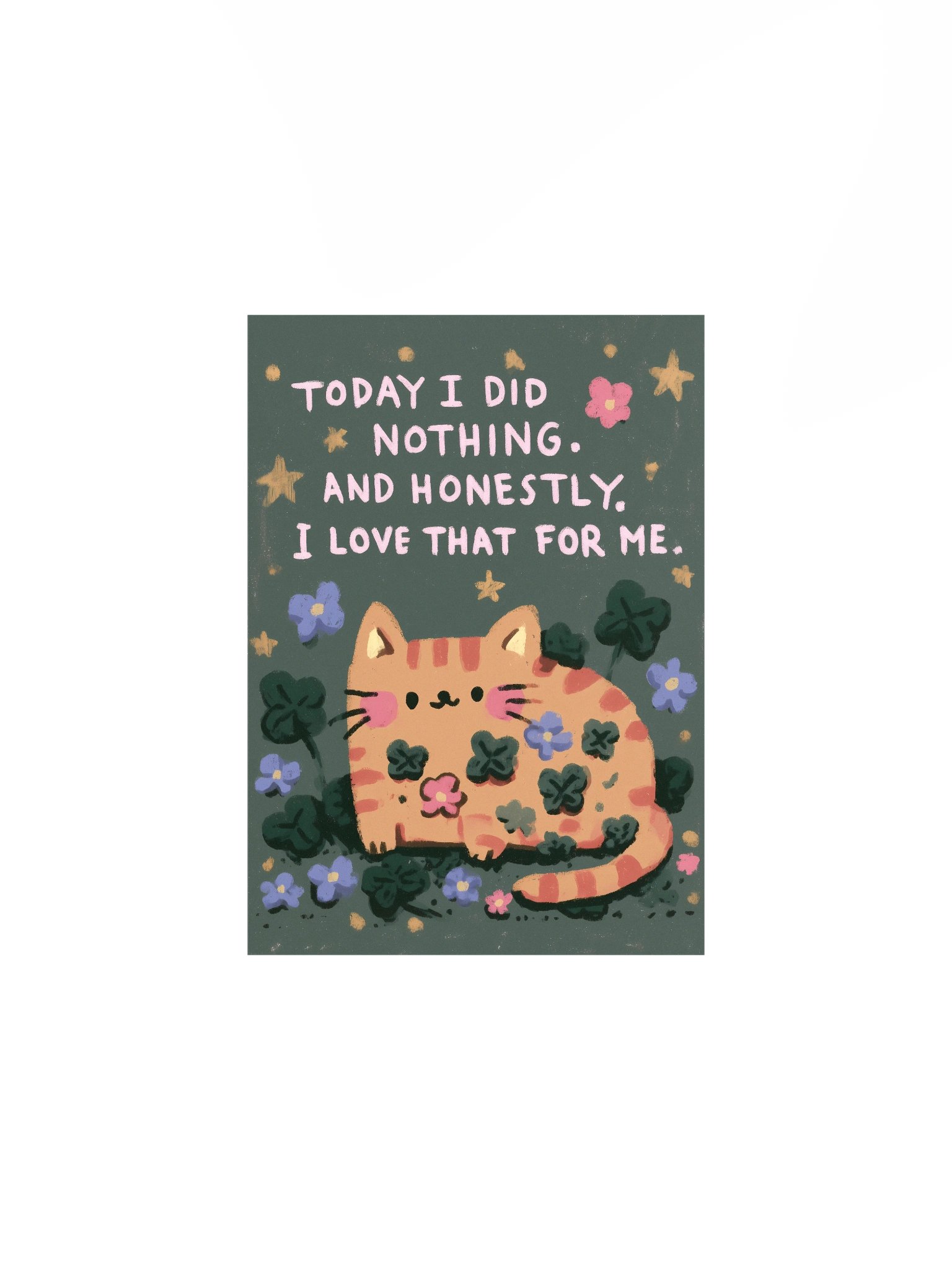 Today I Did Nothing Cat Poster product image (3)