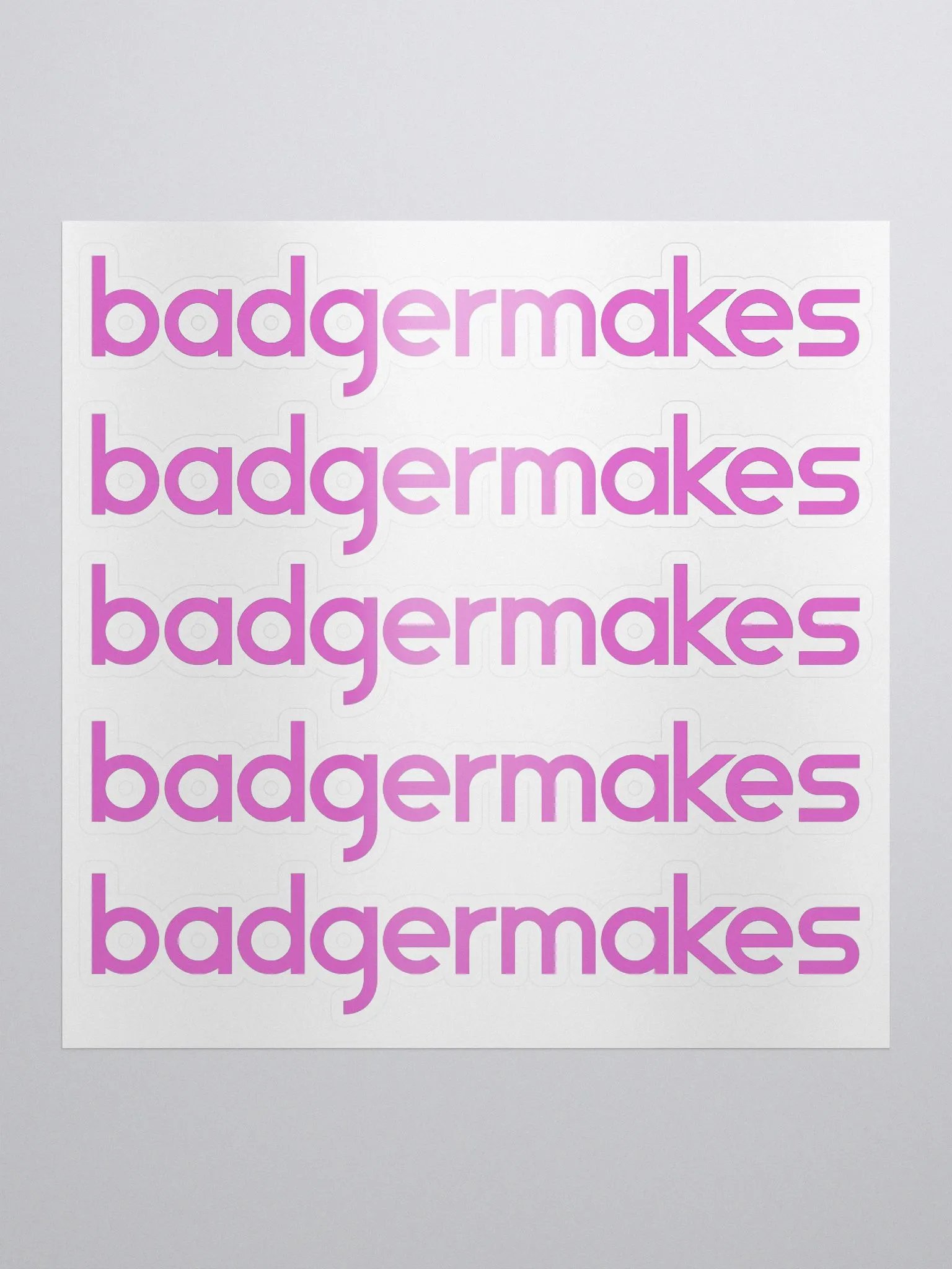 BadgerMakes Type - 4 Stickers product image (1)