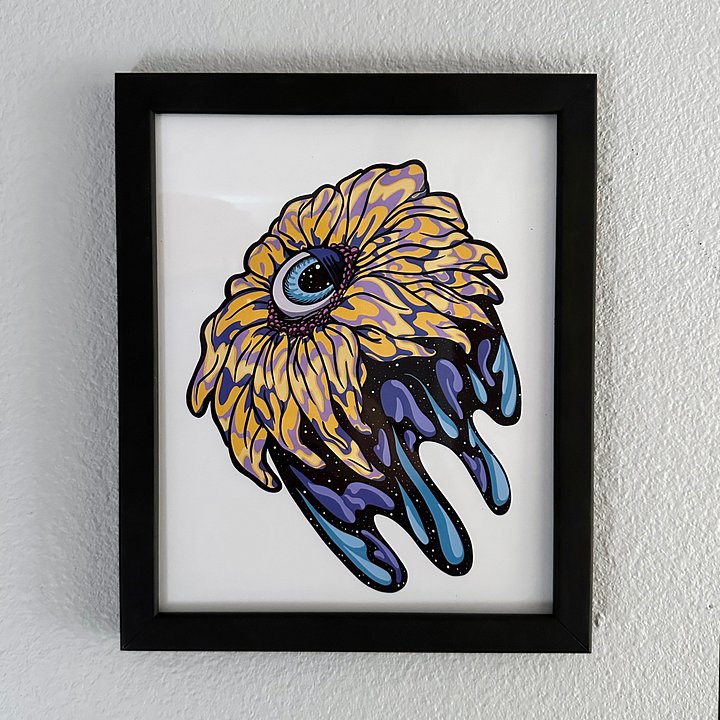 Space Flower Art Print product image (2)