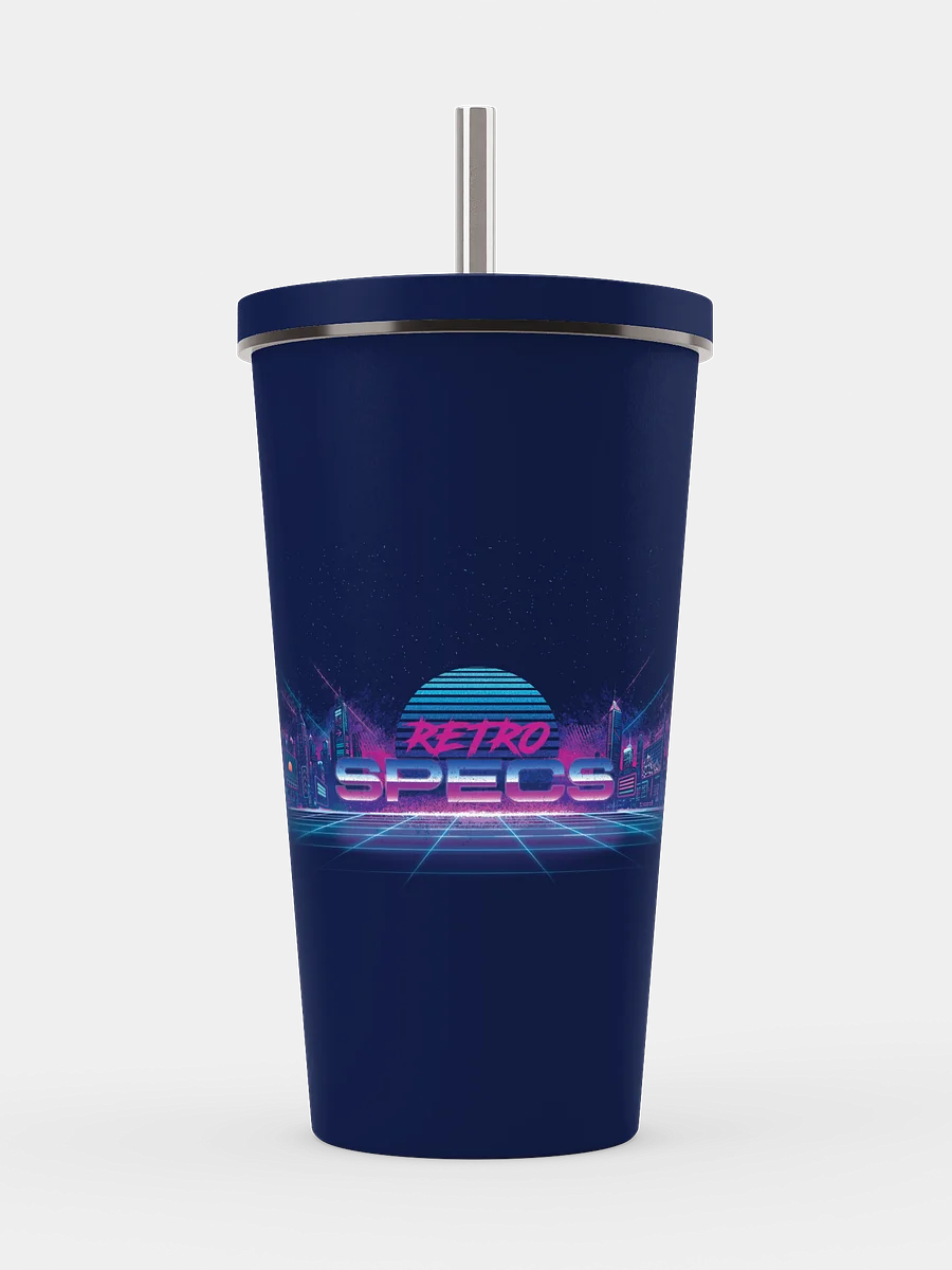 RETRO SPECS: Insulated Tumbler with a Straw product image (1)