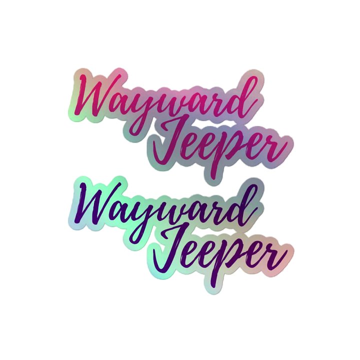 Pink & Purple Holographic Jeeper Stickers product image (2)