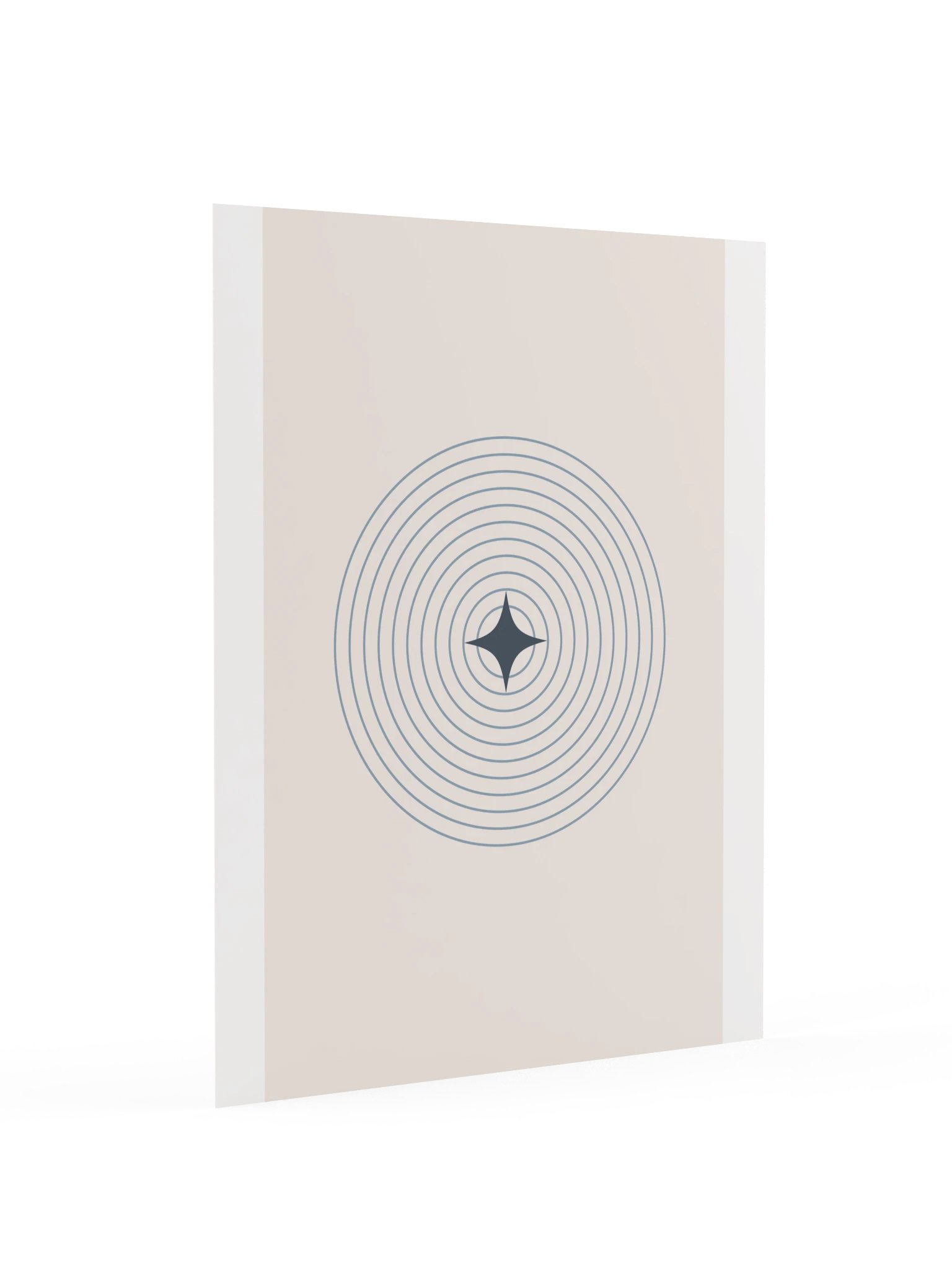 Blue Ripple Star Print | Minimalist Bathroom Wall Art product image (4)