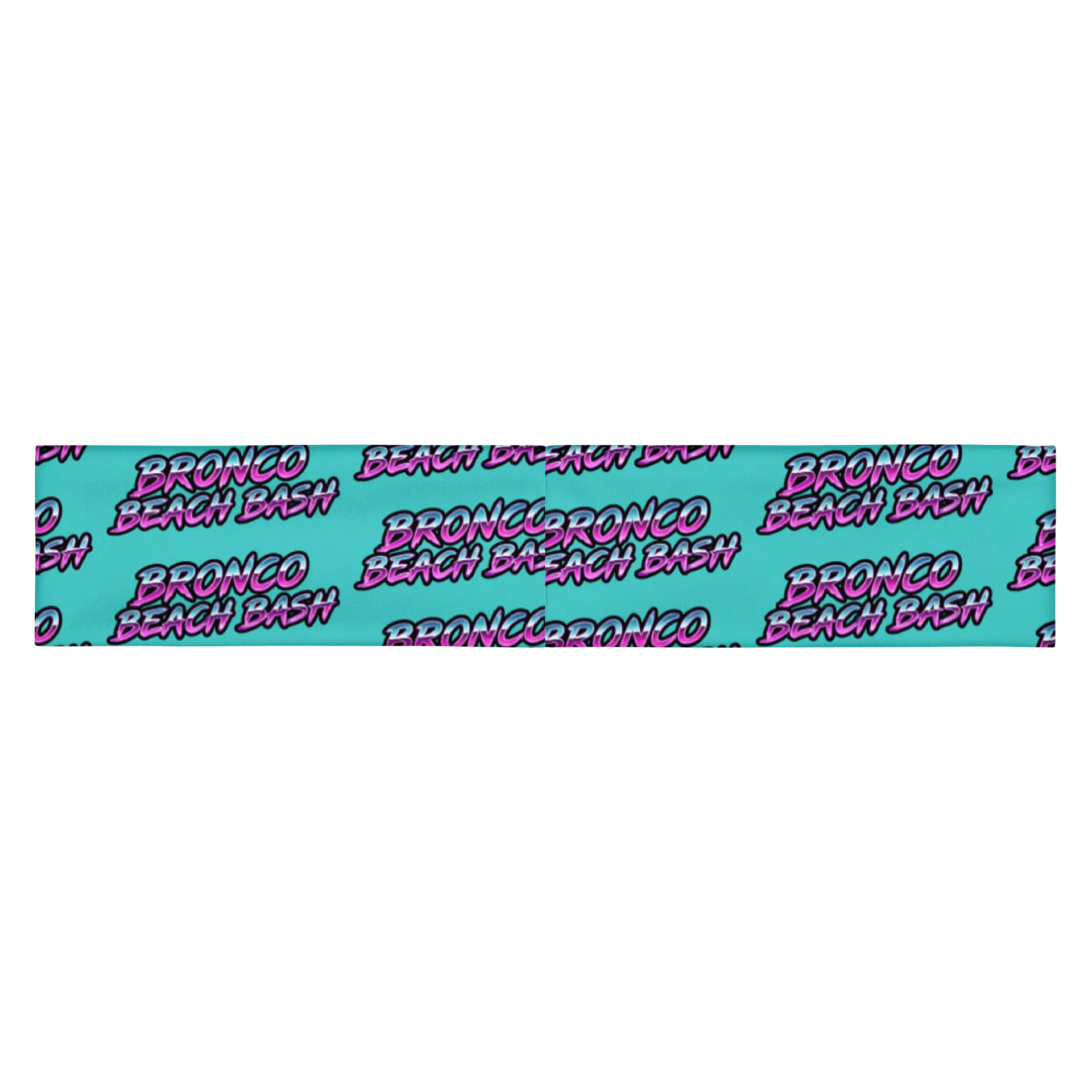 2026 Bronco Beach Bash OBX / Destination Bigfoot Bronco Collab All Over Print Headband (Dark Turquoise) product image (3)