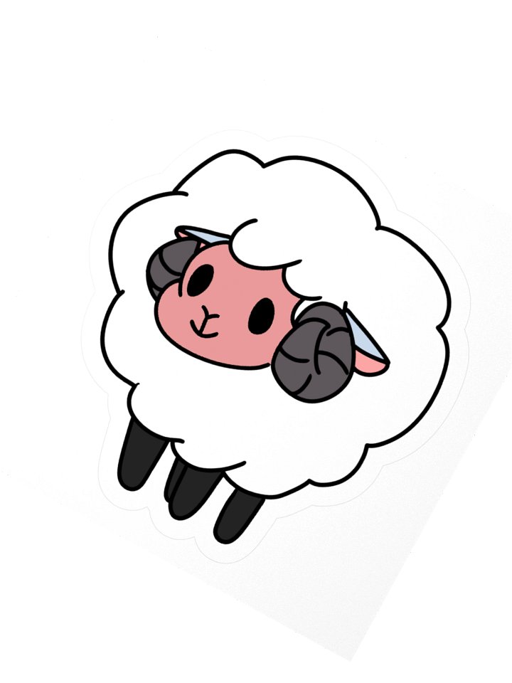 Mr. Sheep Sticker product image (3)
