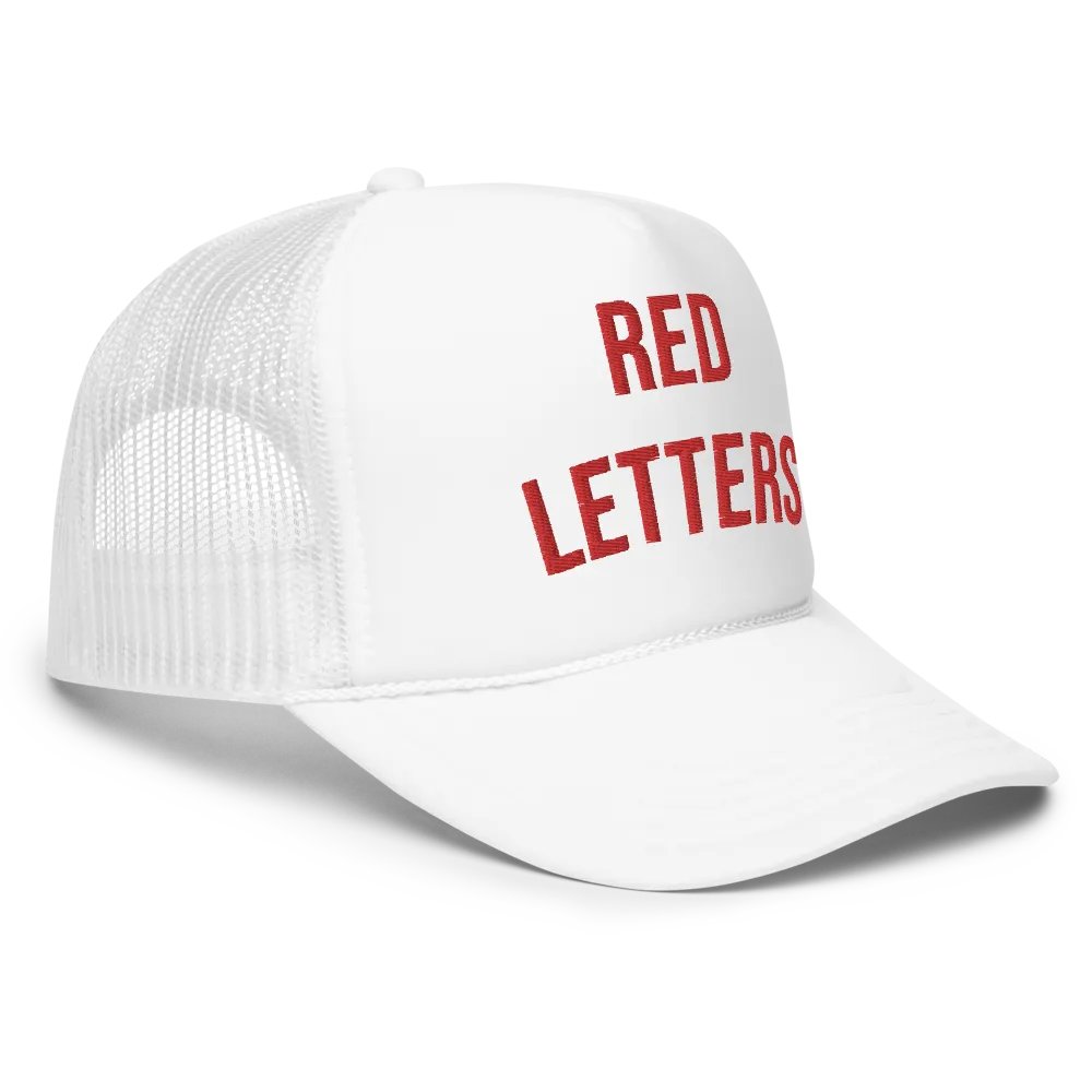 Red Letters White Hat product image (3)