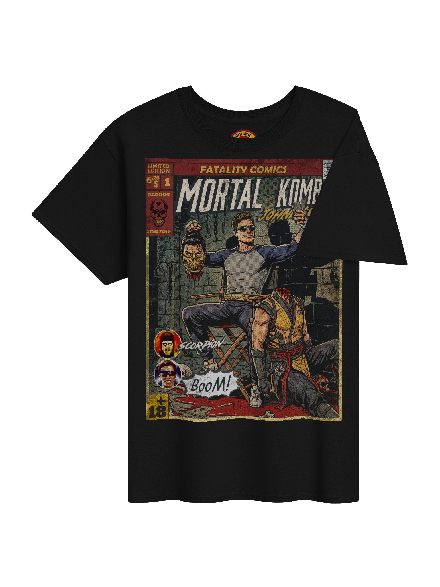 Mortal Kombat Johnny Cage Comic Art T-Shirt product image (4)