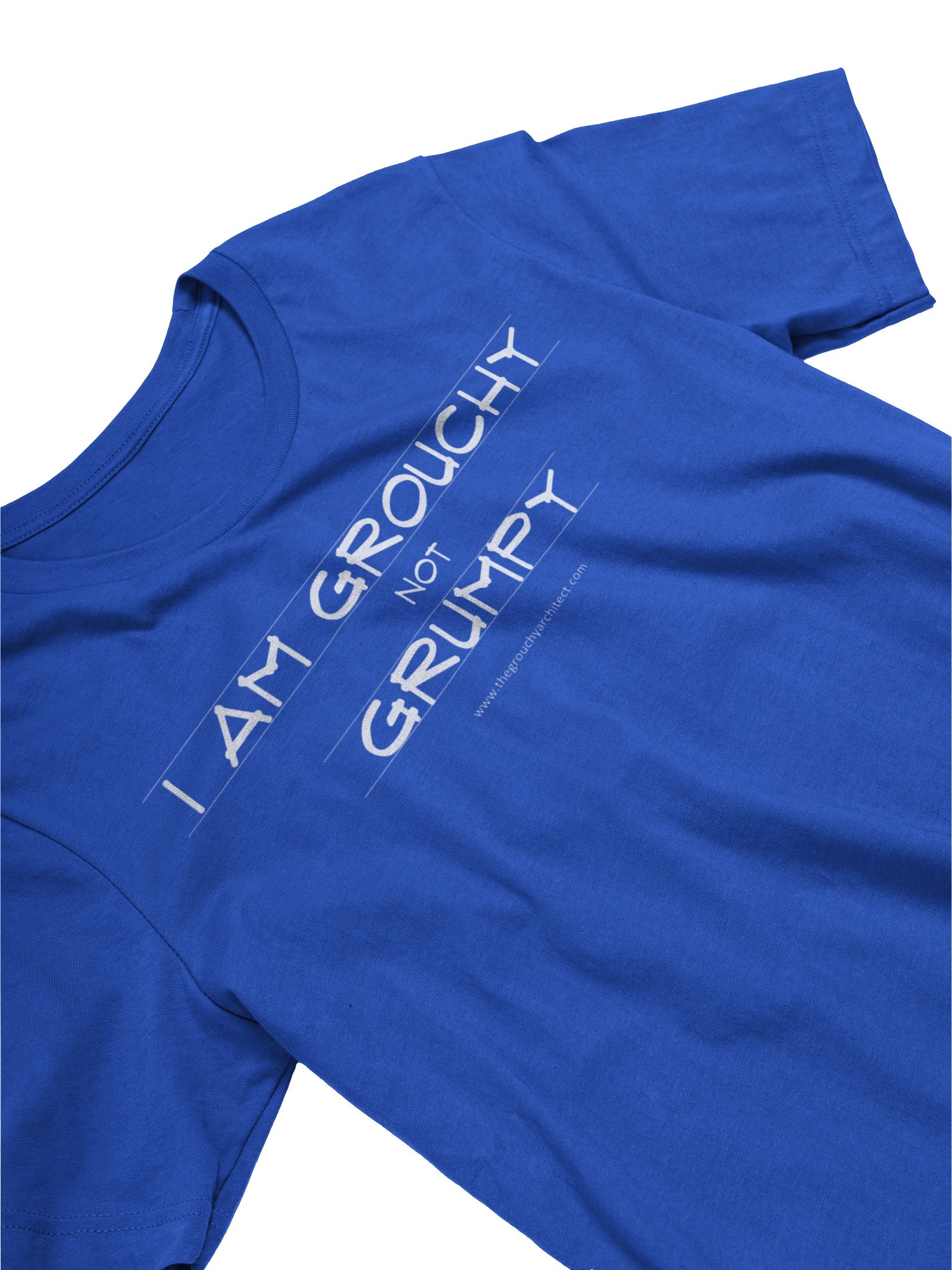 Grouchy Not Grumpy Tee - ROYAL BLUE product image (3)