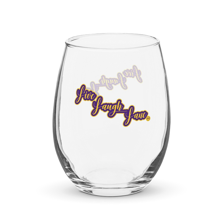 Live Laugh Lane Stemless Wine Glass product image (2)